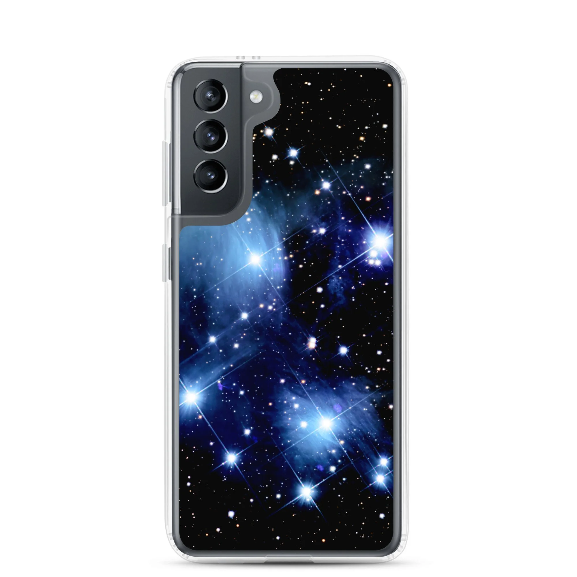 Pleiades star cluster printed on clear Samsung Galaxy case — High Space Man