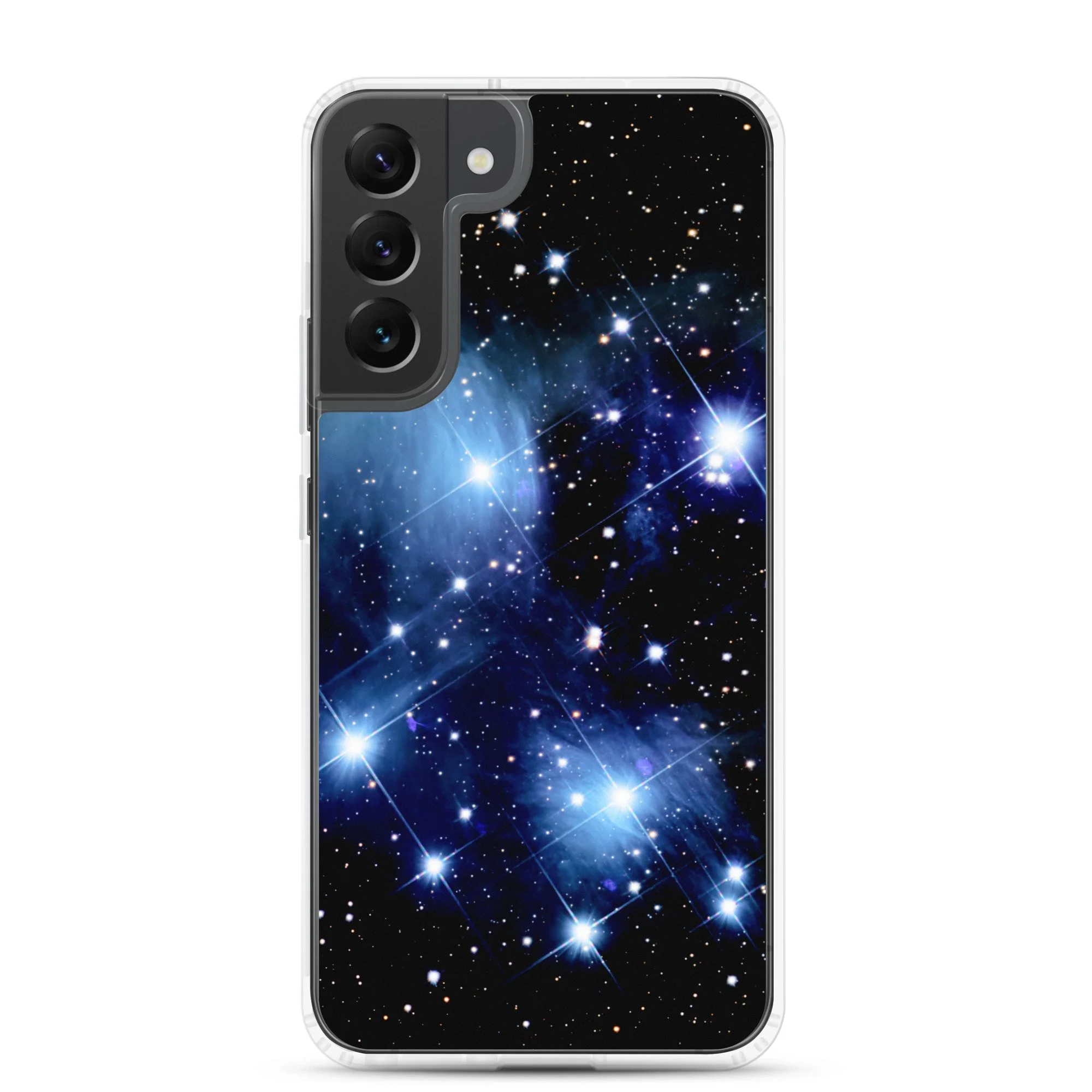 Pleiades star cluster printed on clear Samsung Galaxy case — High Space Man