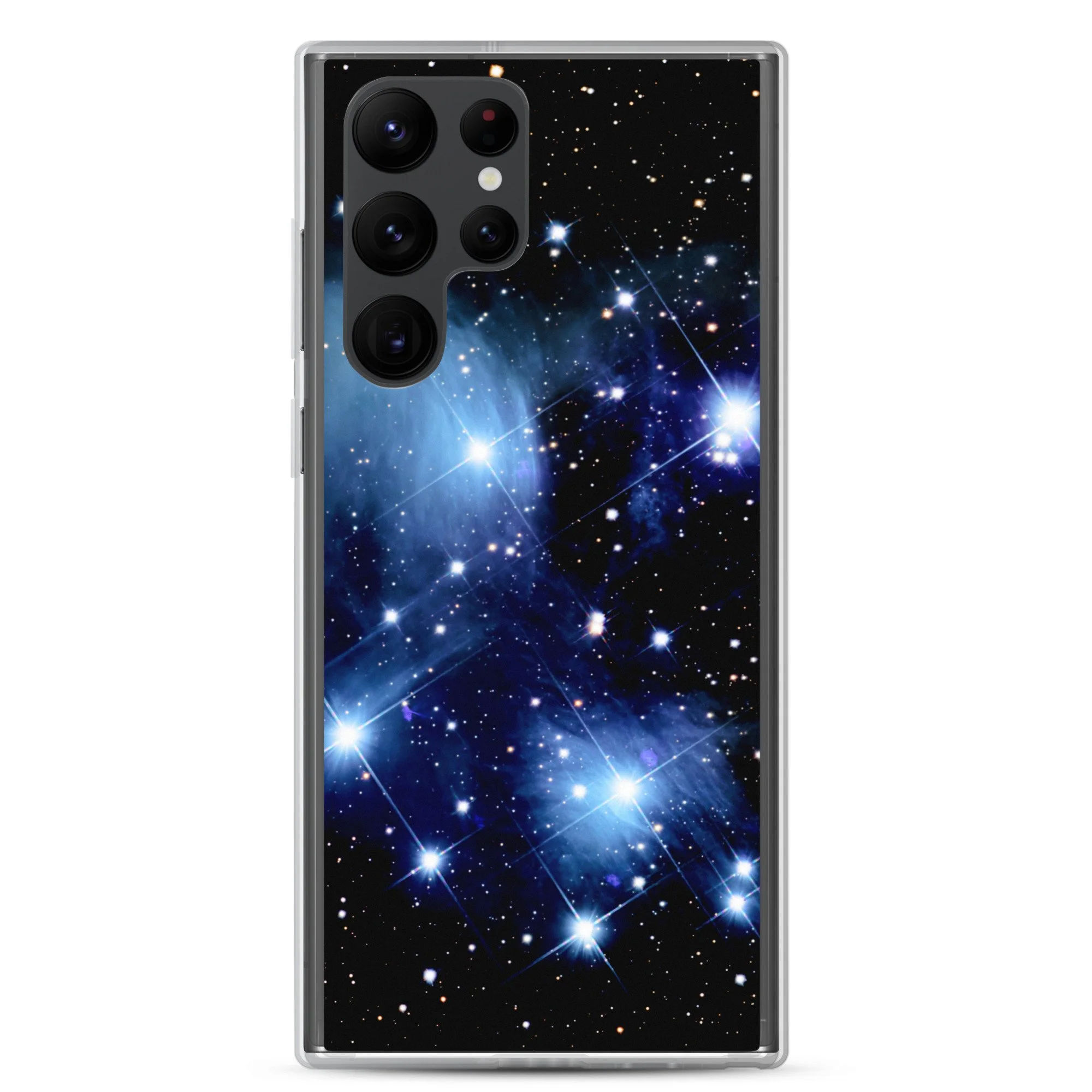 Pleiades star cluster printed on clear Samsung Galaxy case — High Space Man