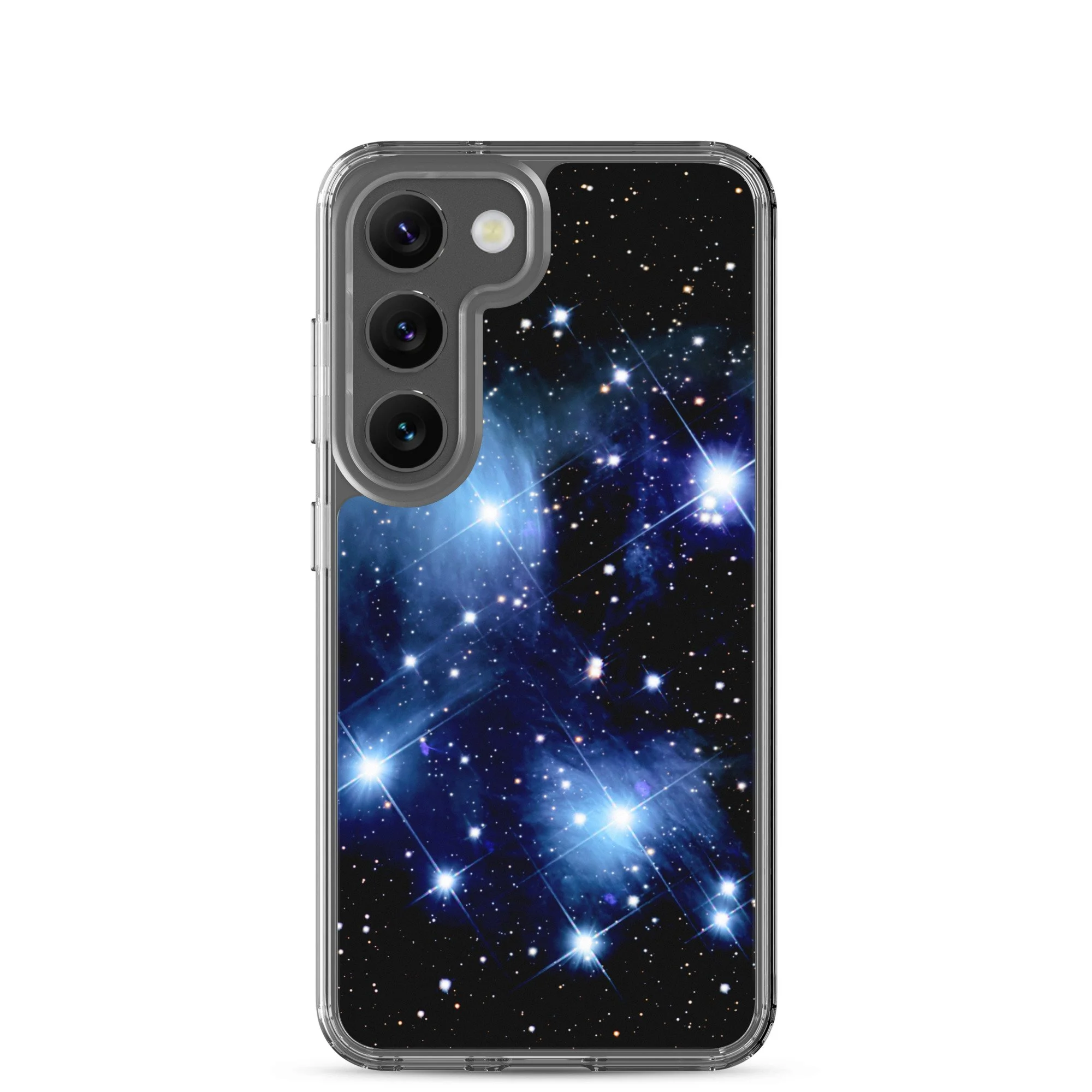 Pleiades star cluster printed on clear Samsung Galaxy case — High Space Man