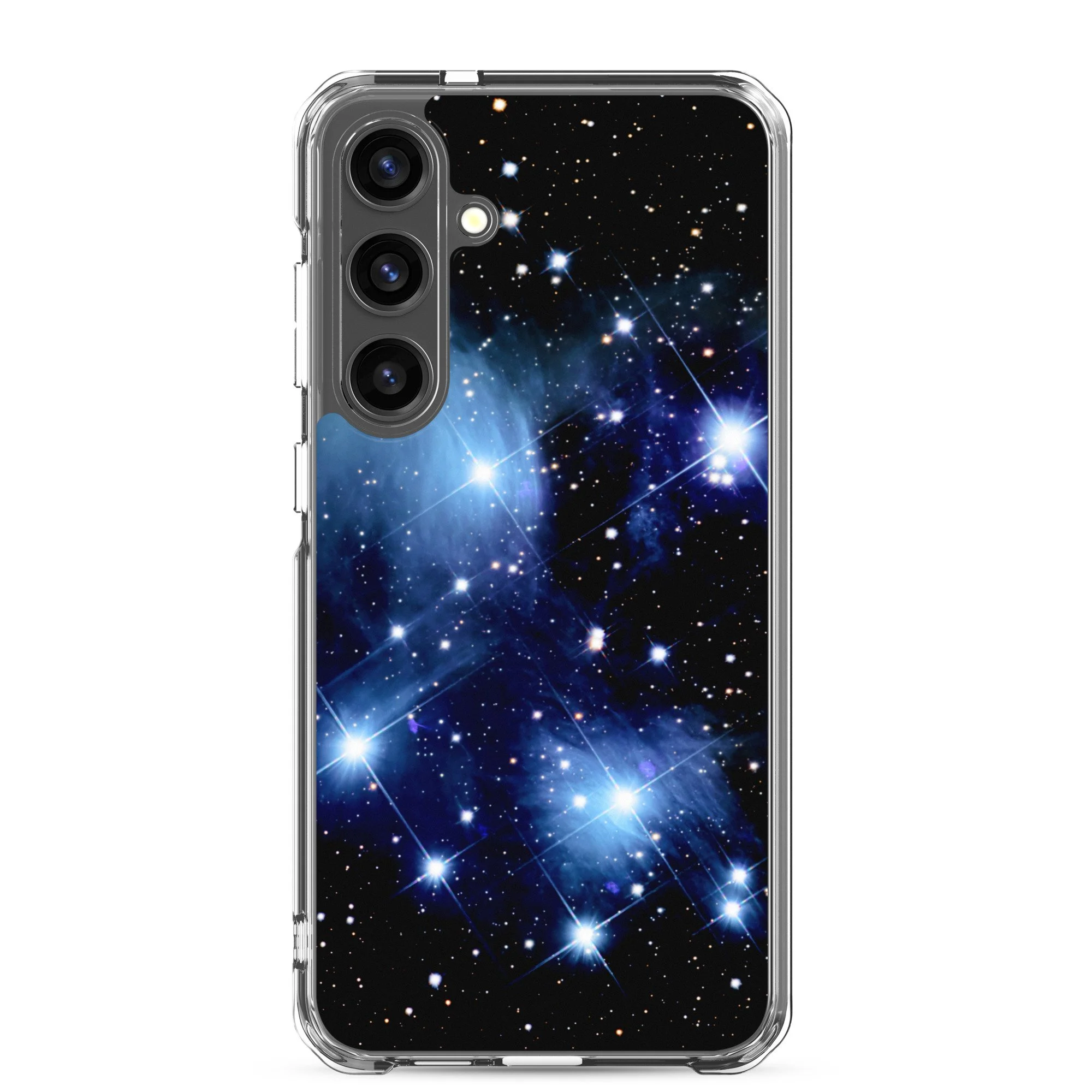 Pleiades star cluster printed on clear Samsung Galaxy case — High Space Man