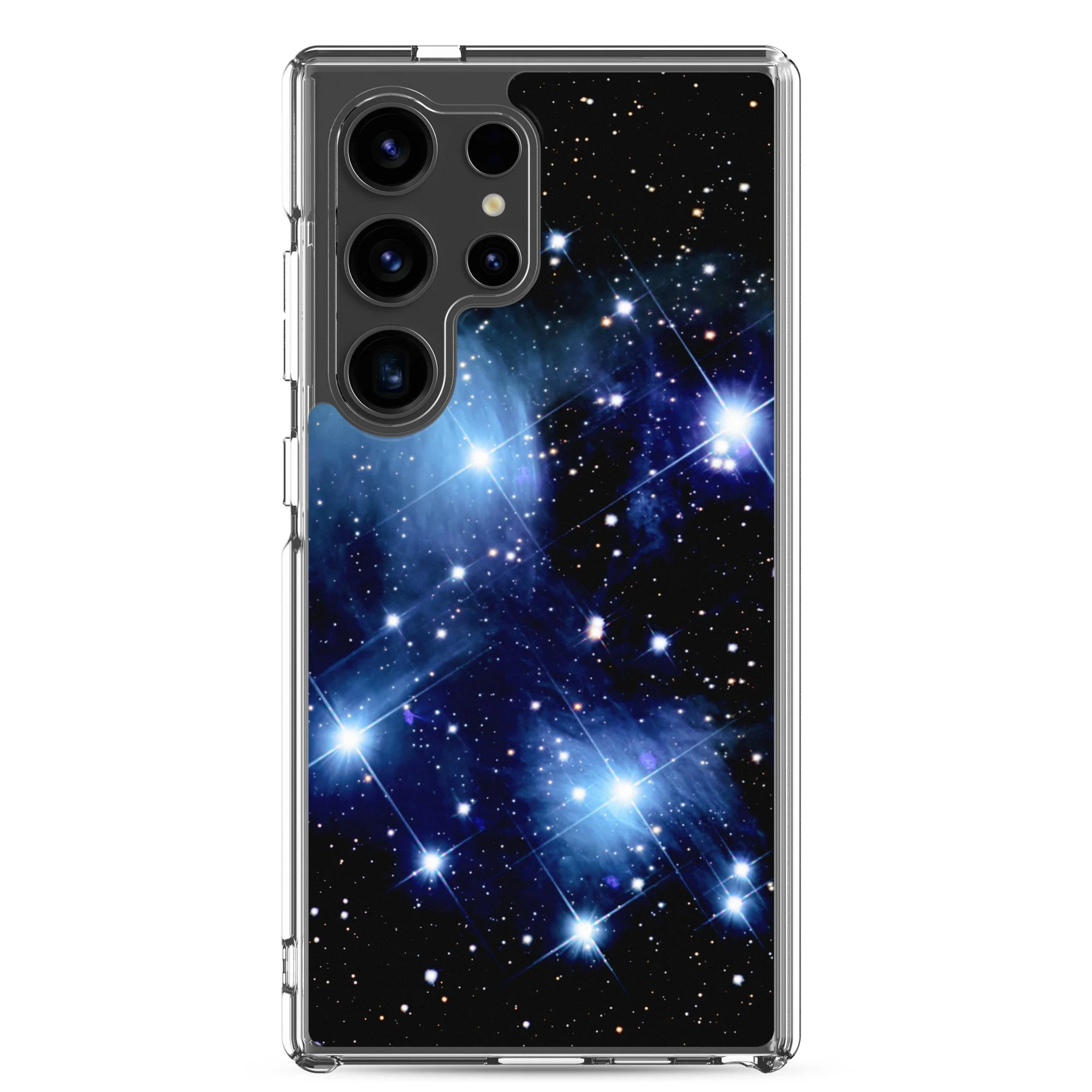 Pleiades star cluster printed on clear Samsung Galaxy case — High Space Man