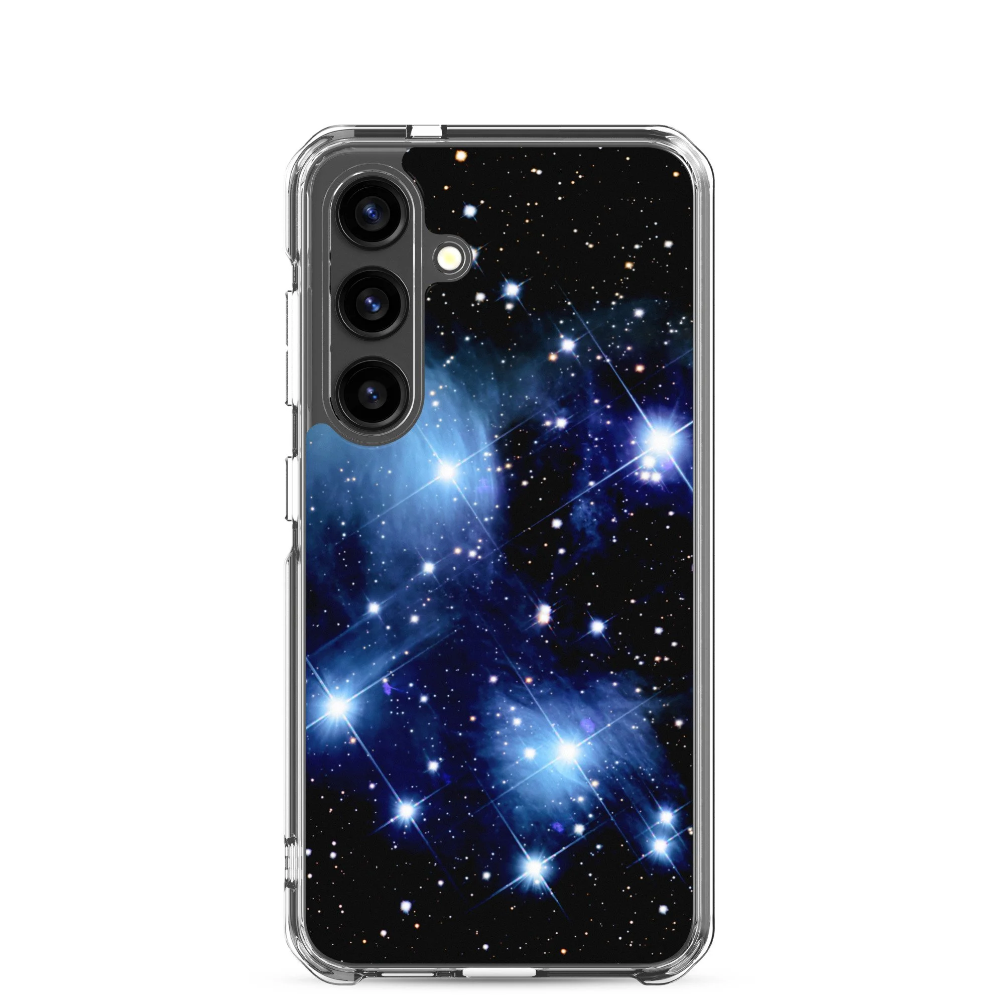 Pleiades star cluster printed on clear Samsung Galaxy case — High Space Man