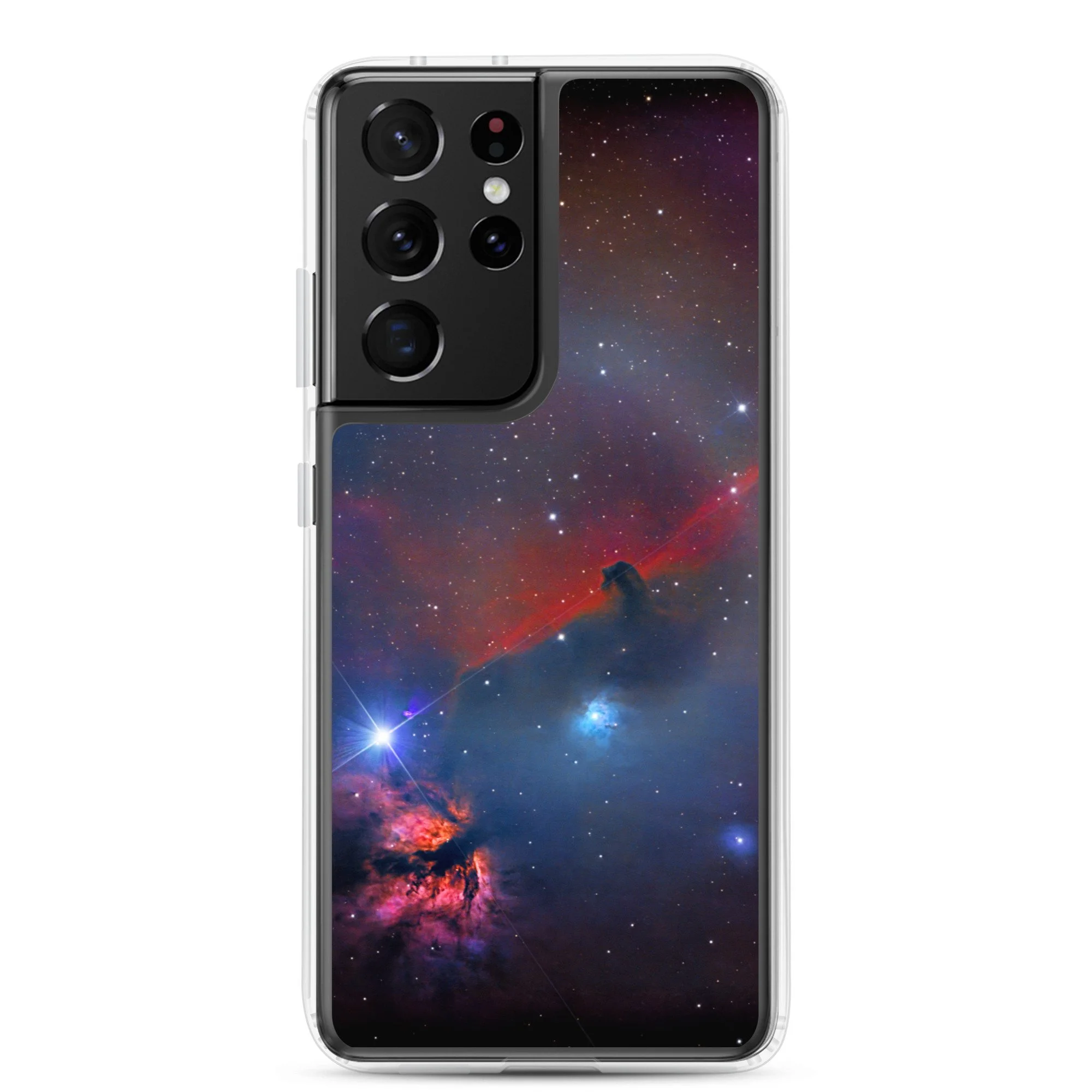 Horsehead Nebula printed on clear Samsung Galaxy case — High Space Man