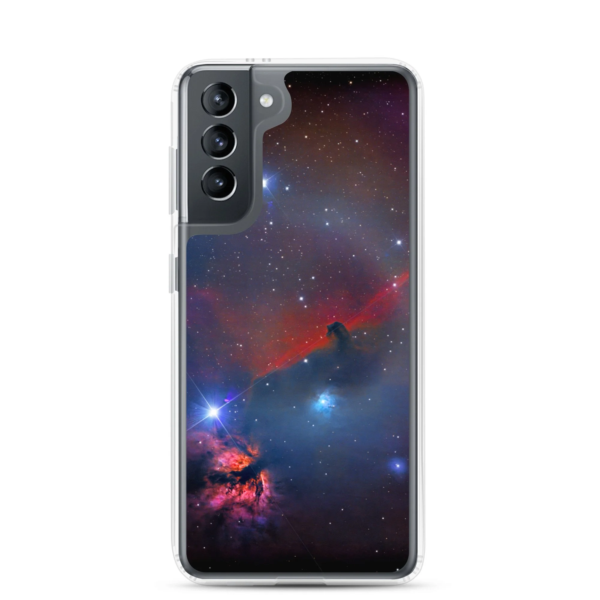 Horsehead Nebula printed on clear Samsung Galaxy case — High Space Man