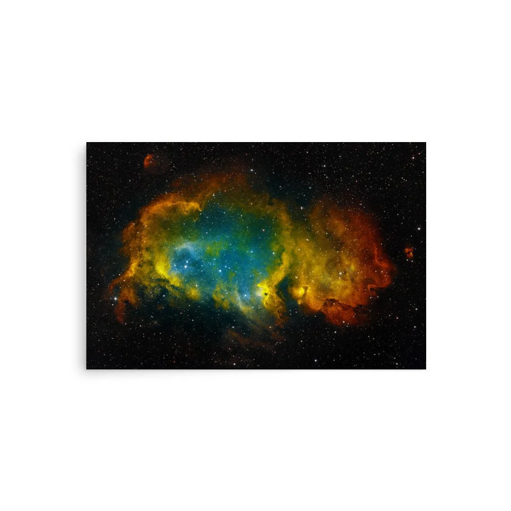 Soul Nebula real astrophotography premium poster