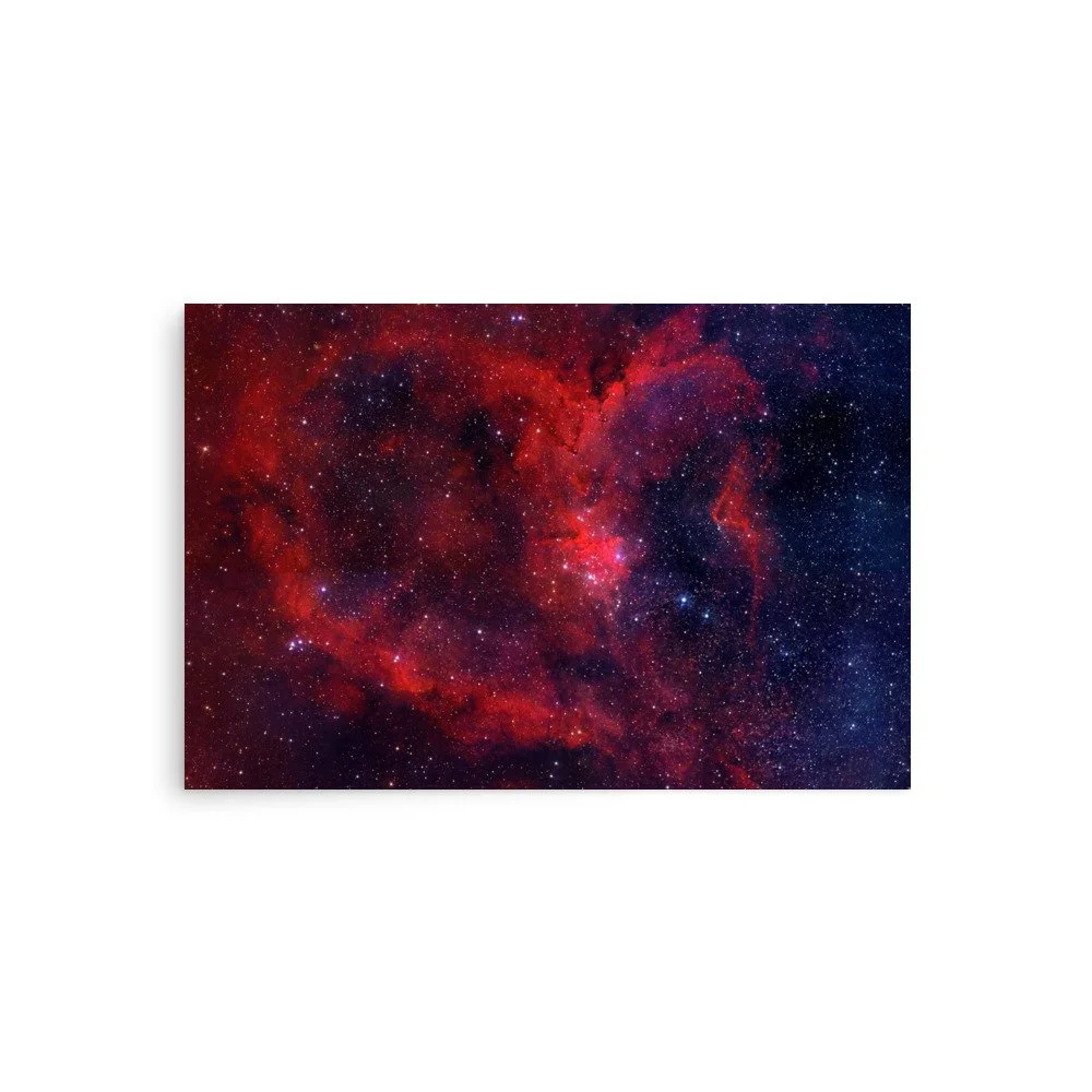 Heart Nebula real astrophotography premium poster