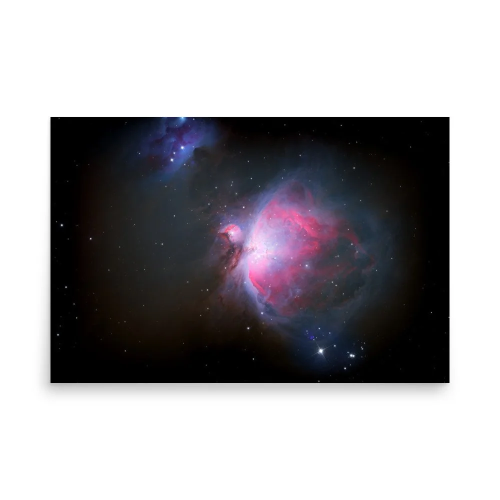 Orion Nebula M42 real astrophotography premium poster