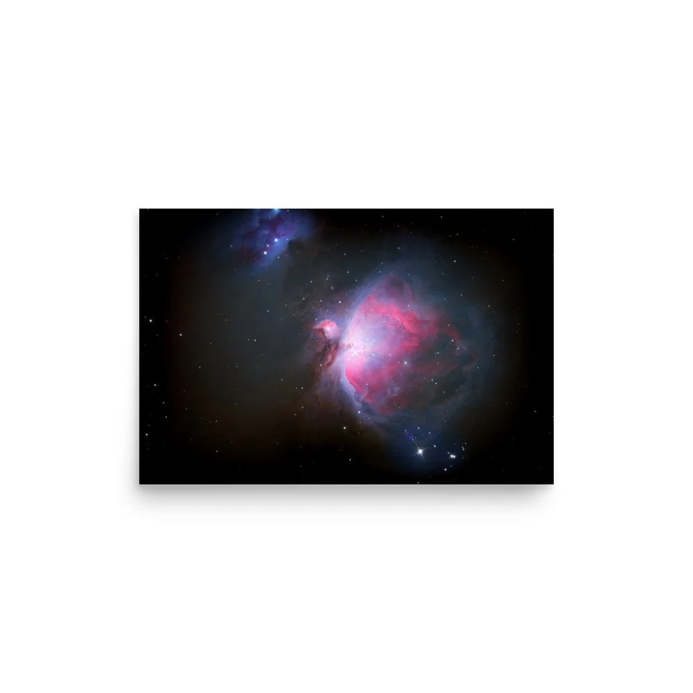 Orion Nebula M42 real astrophotography premium poster