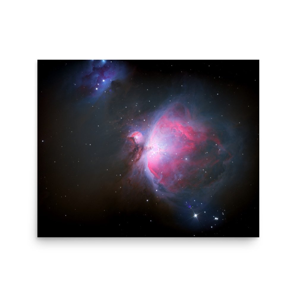 Orion Nebula M42 real astrophotography premium poster