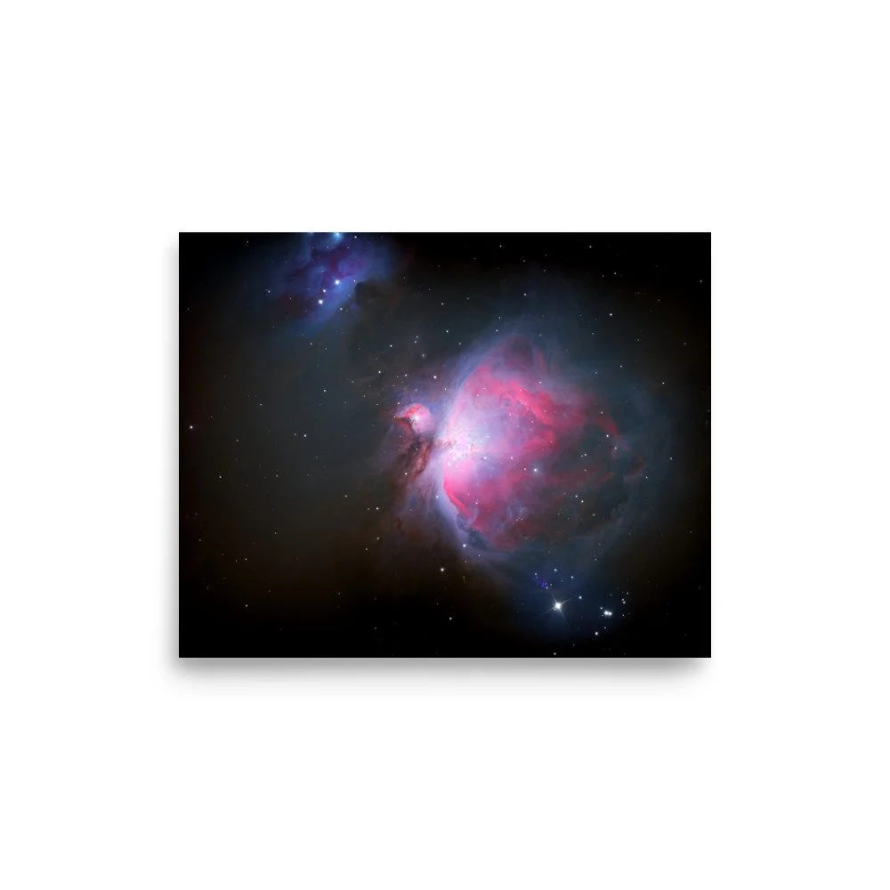 Orion Nebula M42 real astrophotography premium poster
