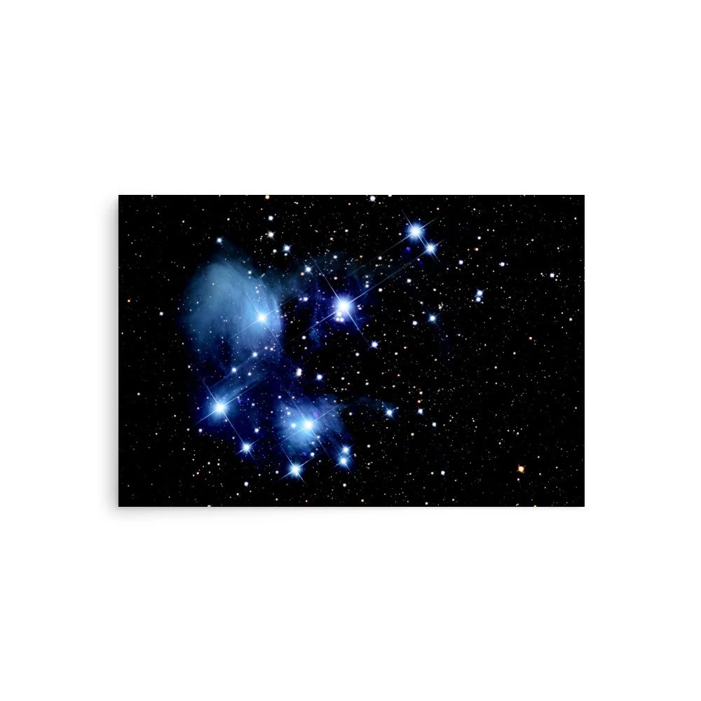 Pleiades Seven Sisters real astrophotography premium poster