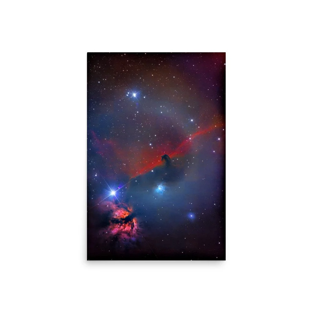 Horse Head Nebula real astrophotography premium poster