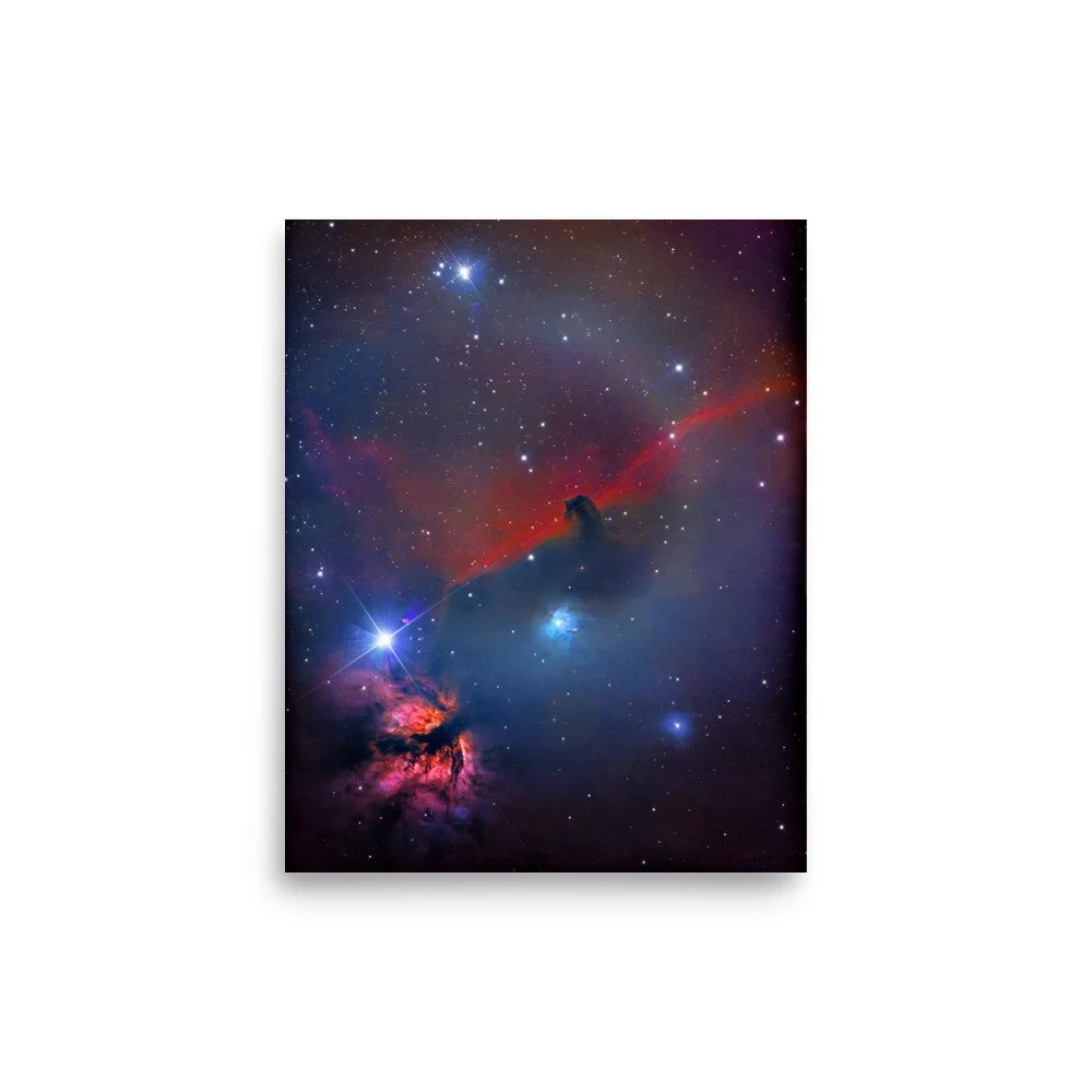 Horse Head Nebula real astrophotography premium poster