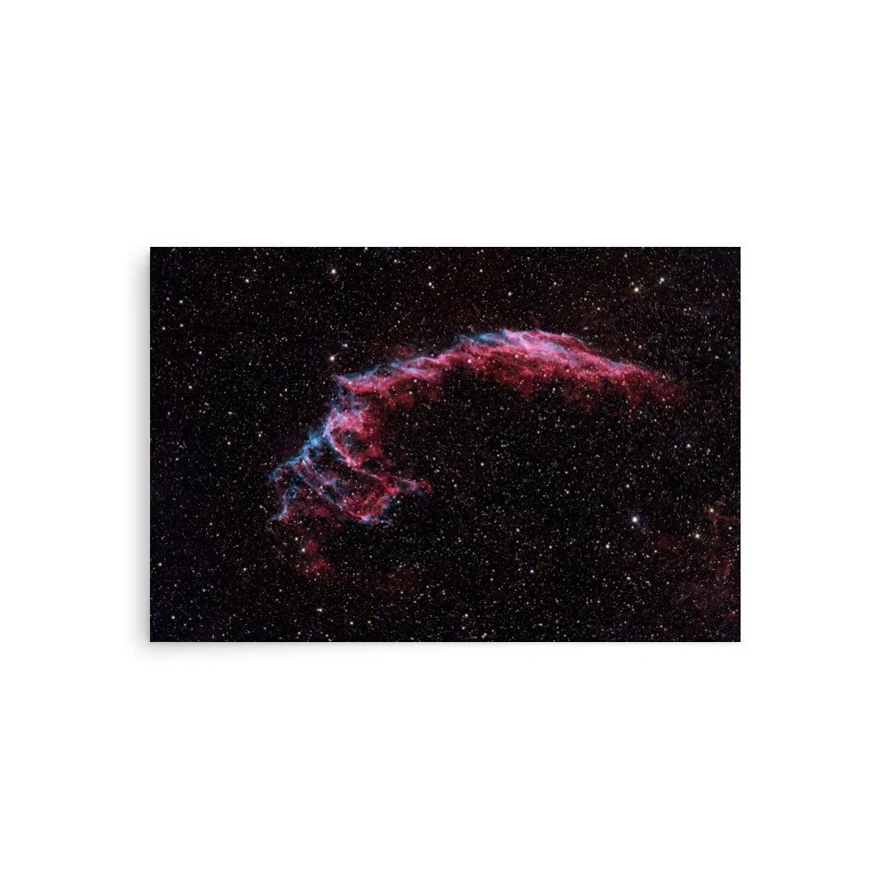 Bat Nebula NGC 6995 r eal astrophotography premium poster