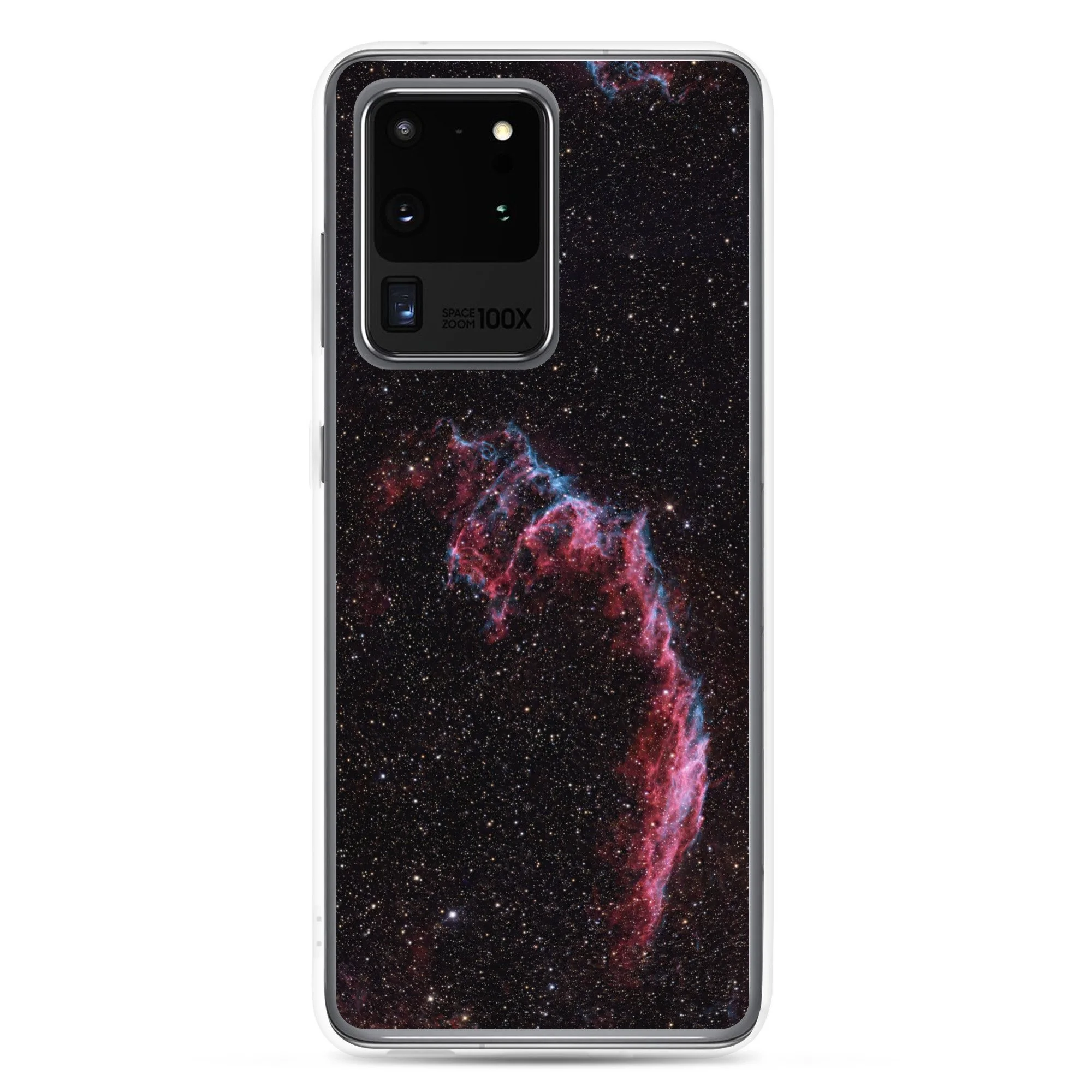 Bat Nebula printed on clear Samsung Galaxy case — High Space Man