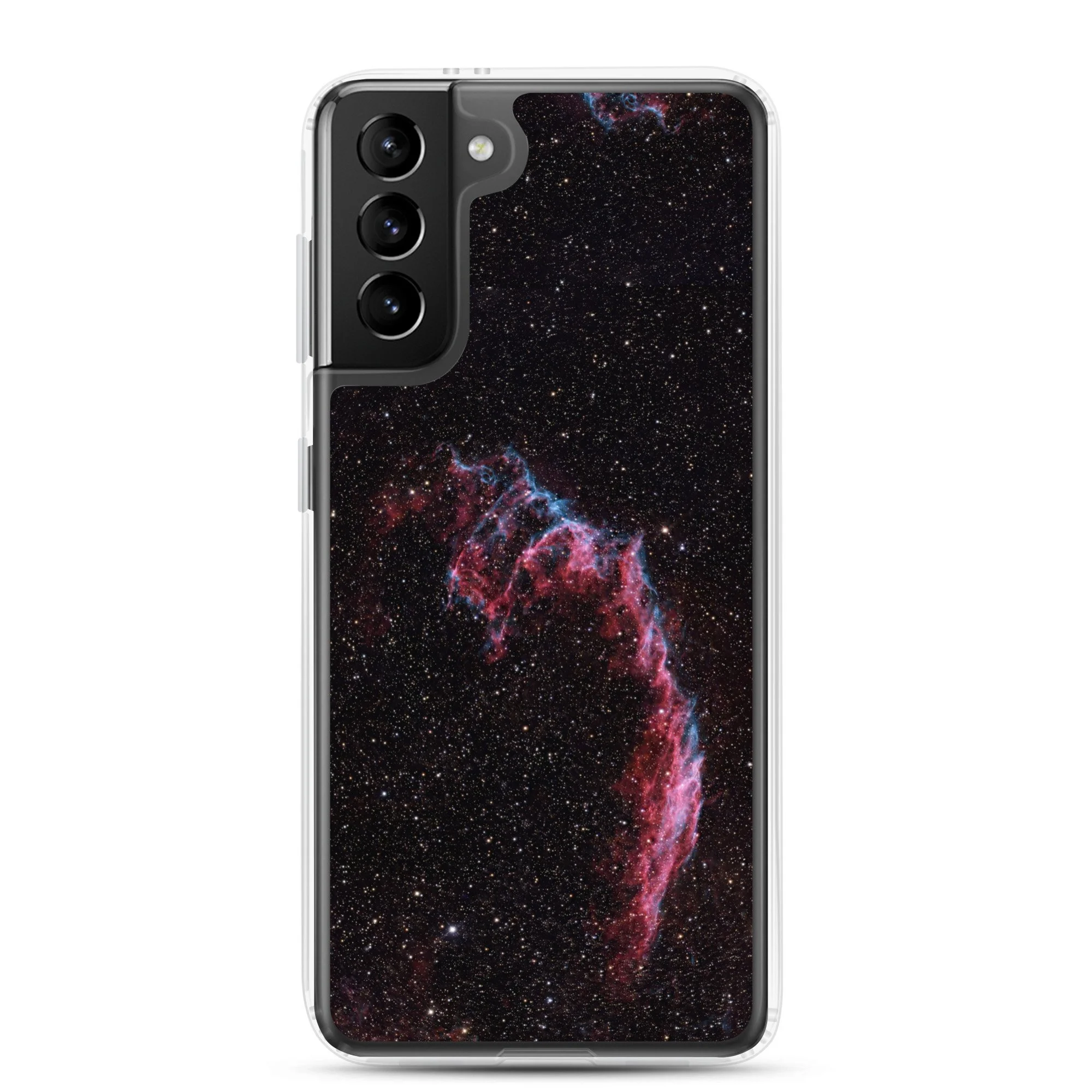 Bat Nebula printed on clear Samsung Galaxy case — High Space Man