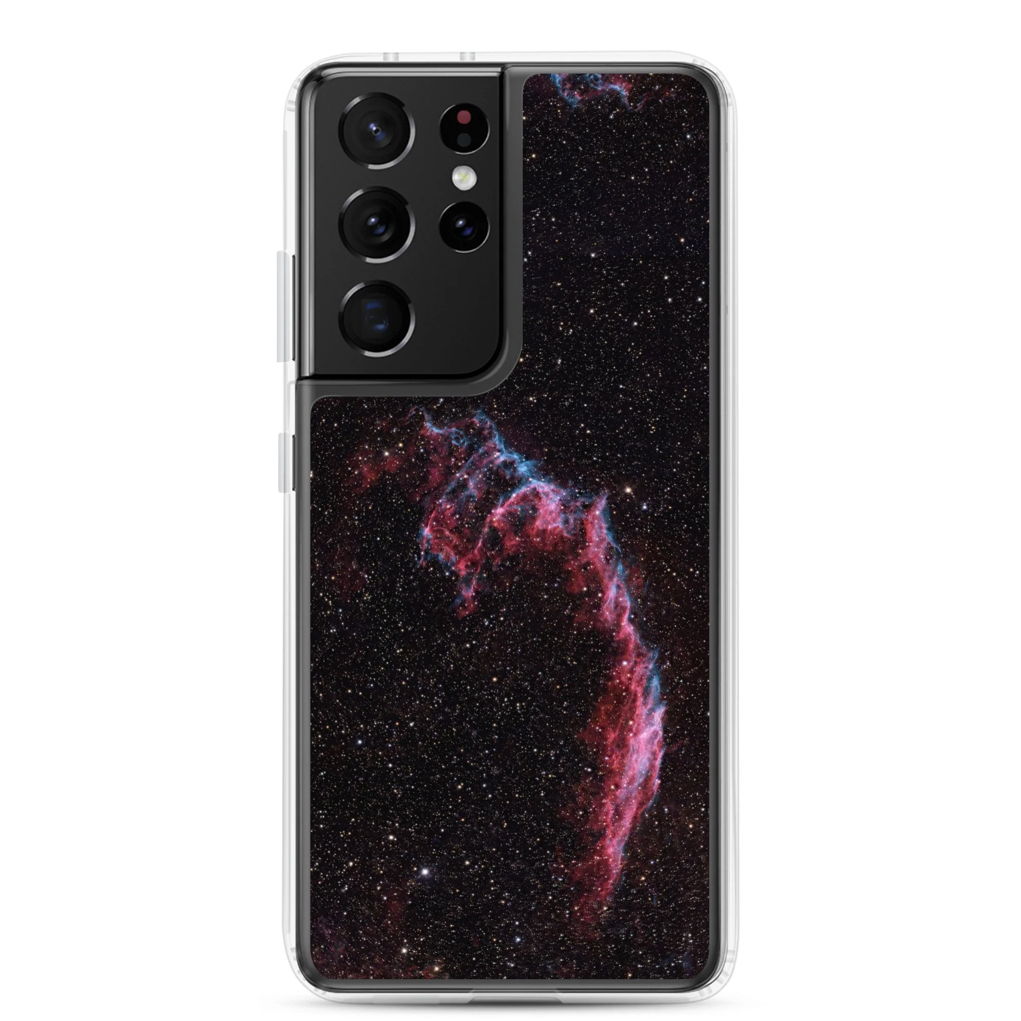 Bat Nebula printed on clear Samsung Galaxy case — High Space Man