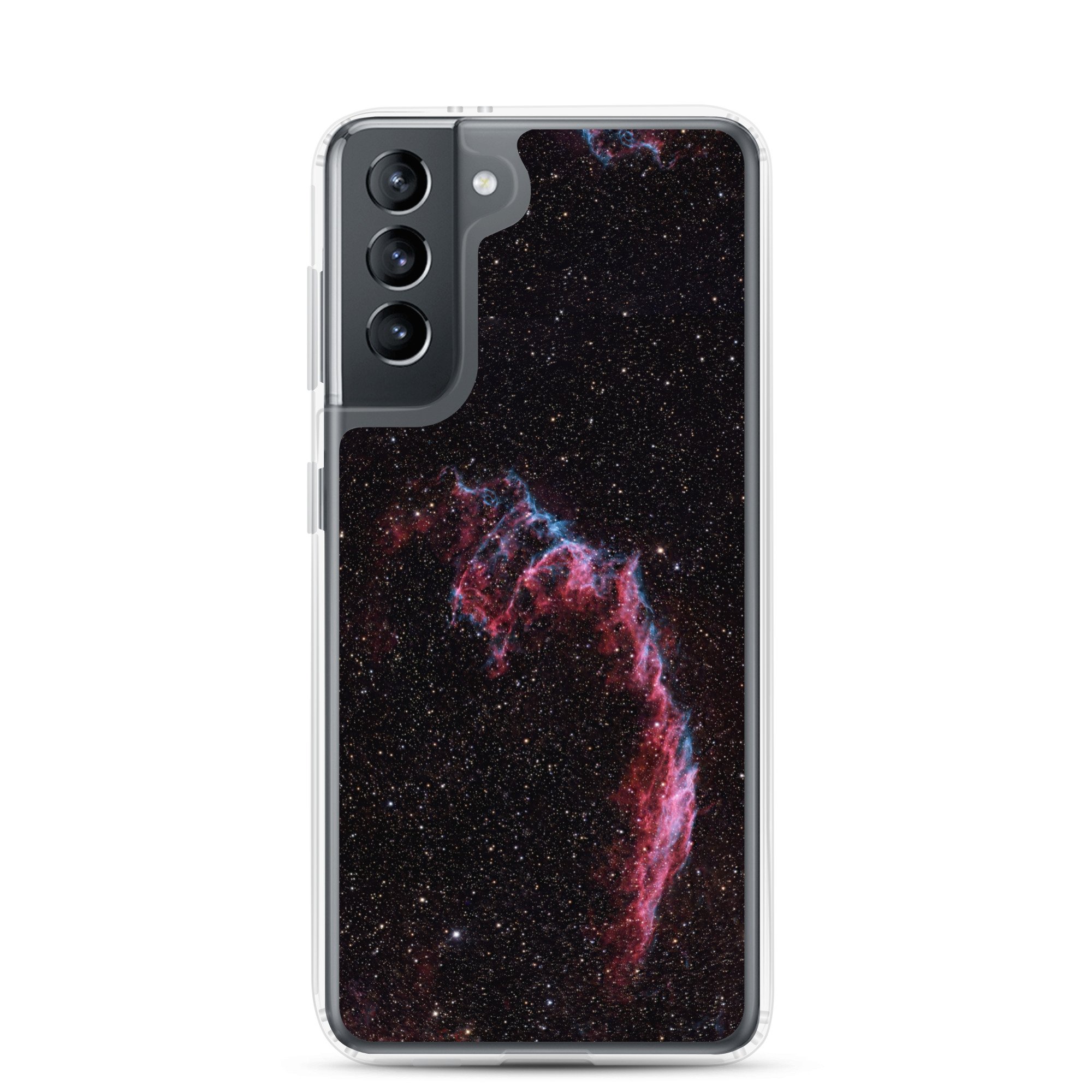 Bat Nebula printed on clear Samsung Galaxy case — High Space Man