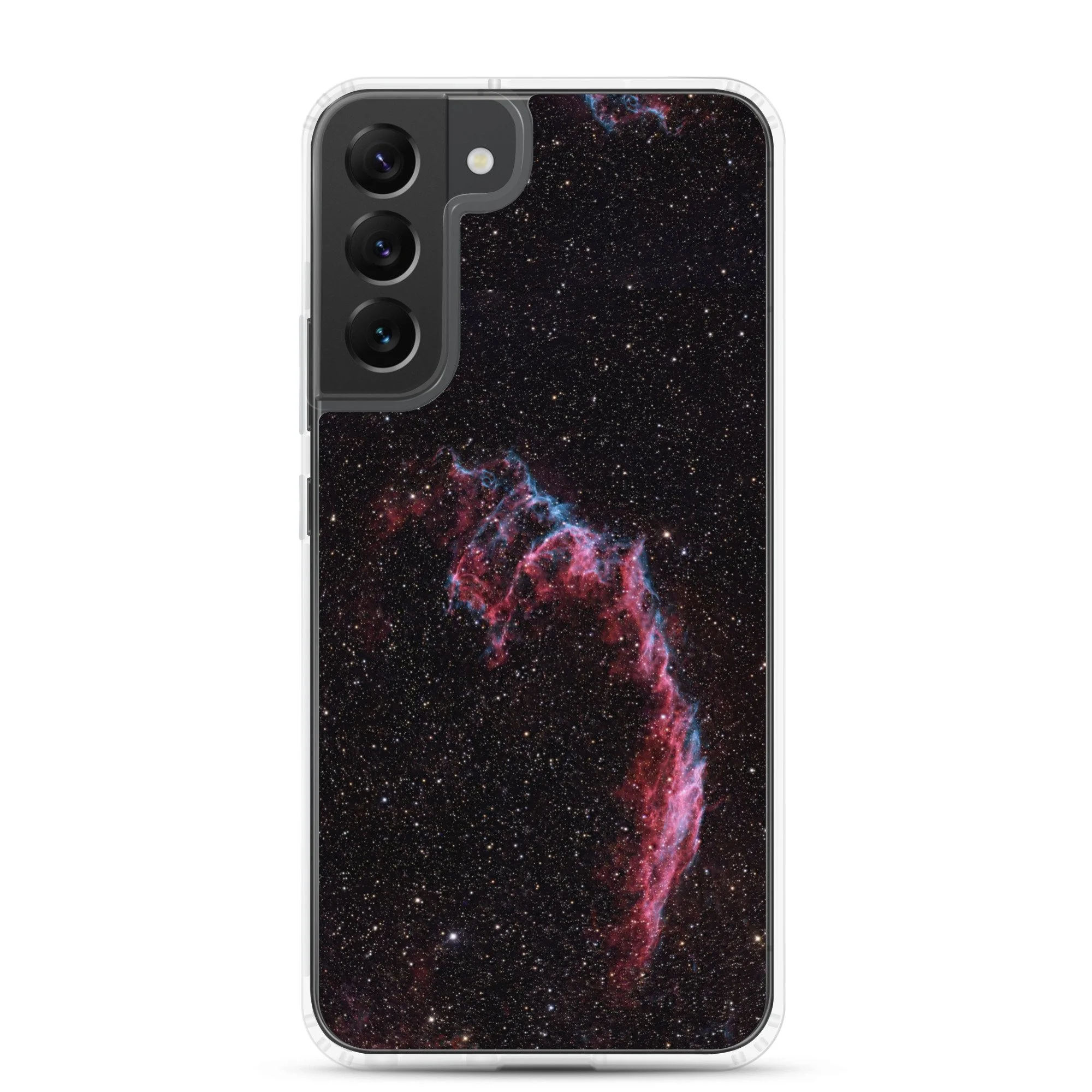 Bat Nebula printed on clear Samsung Galaxy case — High Space Man