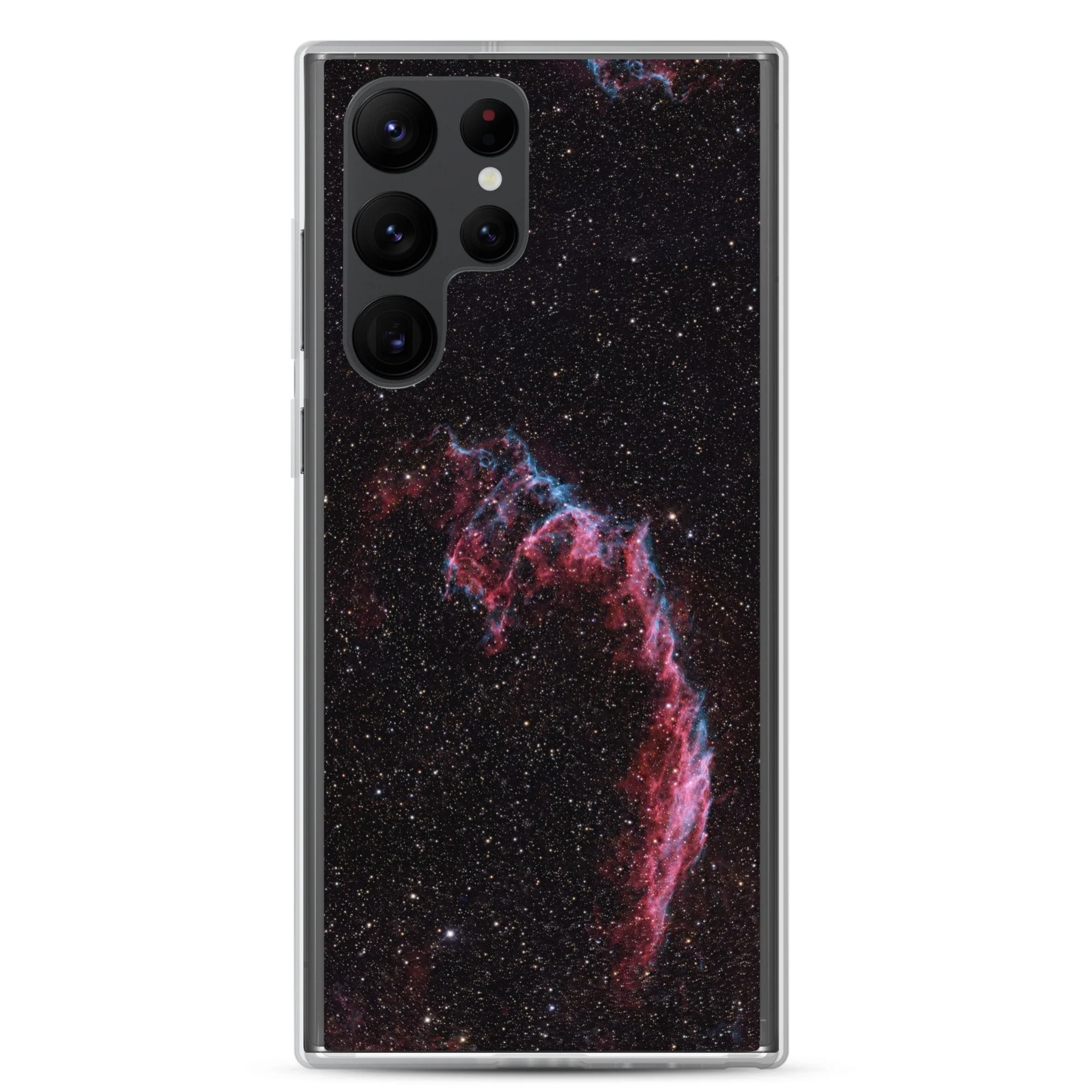 Bat Nebula printed on clear Samsung Galaxy case — High Space Man