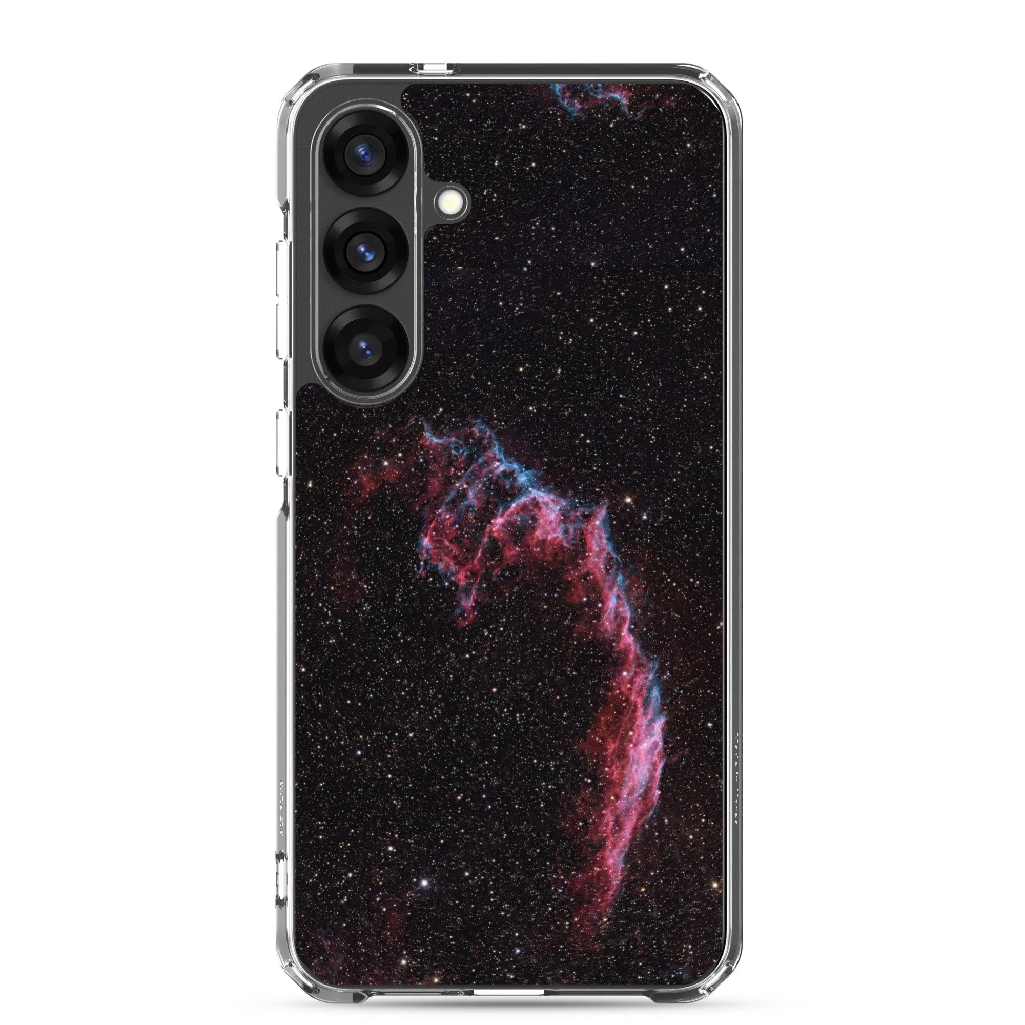 Bat Nebula printed on clear Samsung Galaxy case — High Space Man