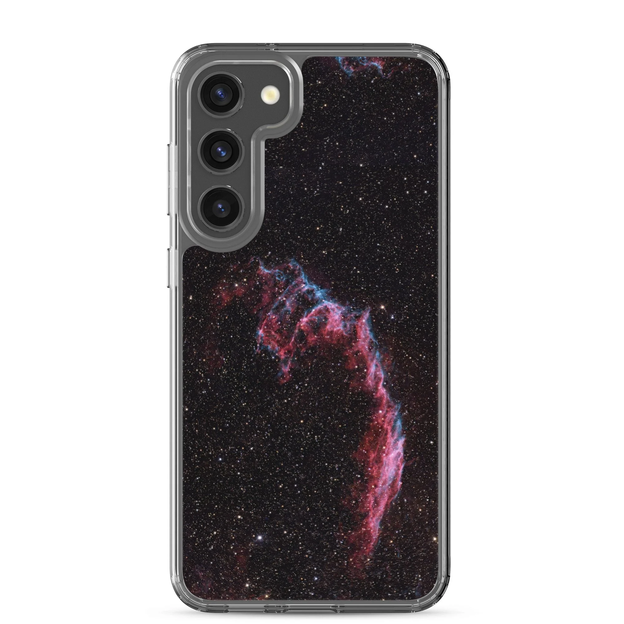 Bat Nebula printed on clear Samsung Galaxy case — High Space Man
