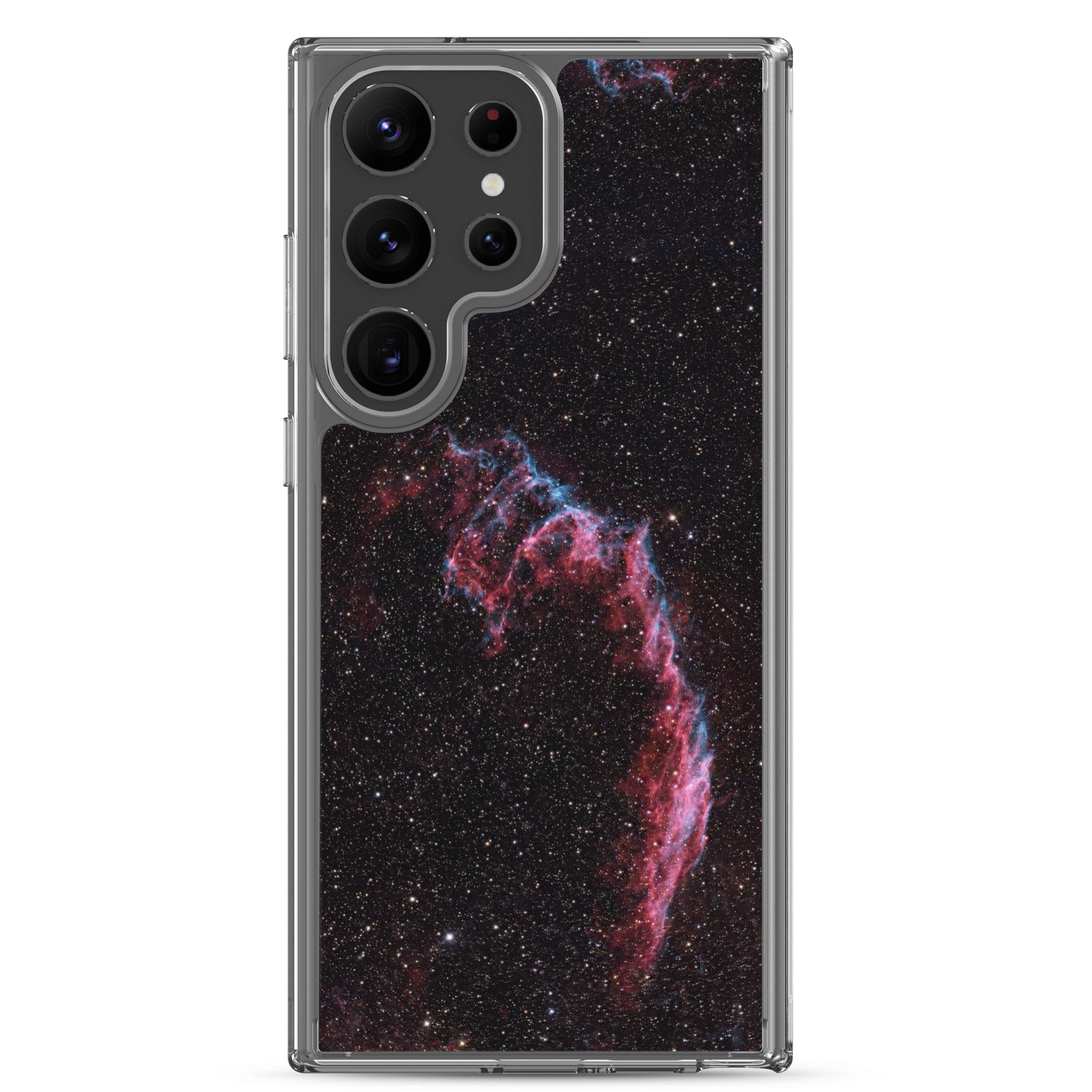 Bat Nebula printed on clear Samsung Galaxy case — High Space Man