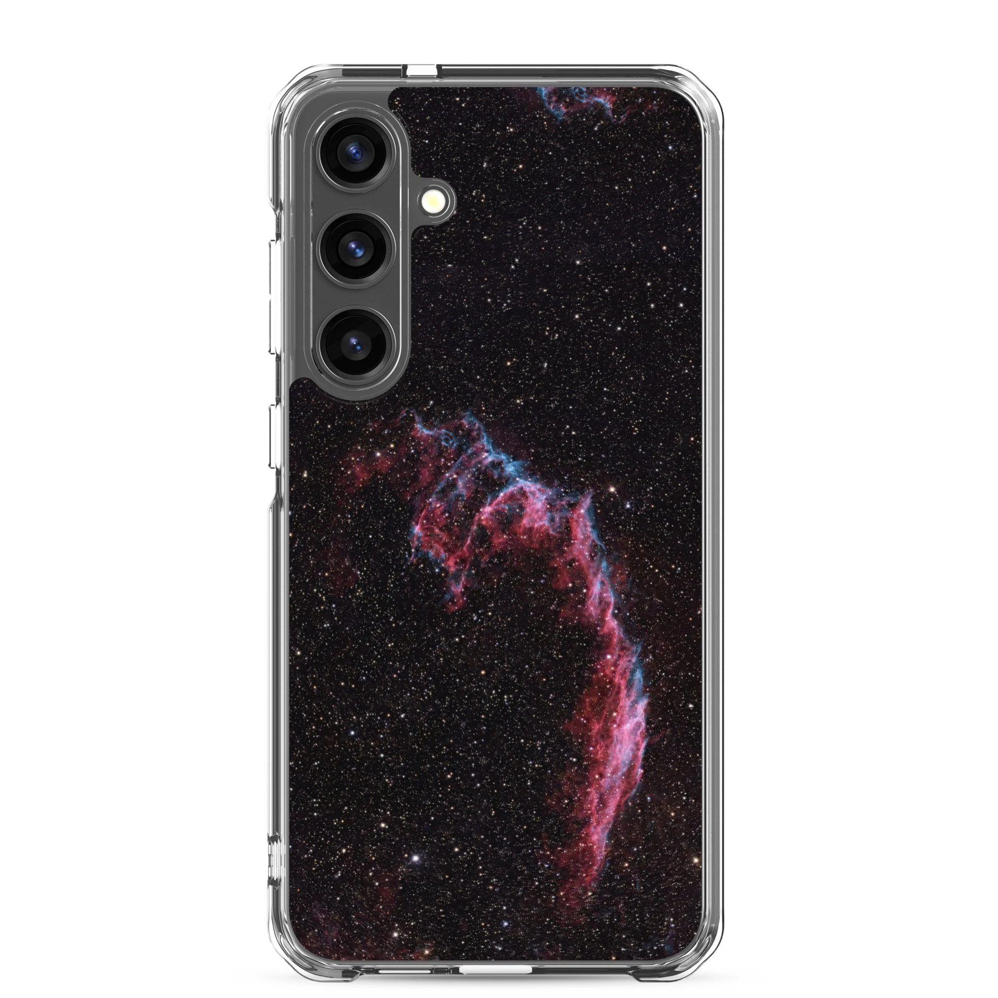 Bat Nebula printed on clear Samsung Galaxy case — High Space Man