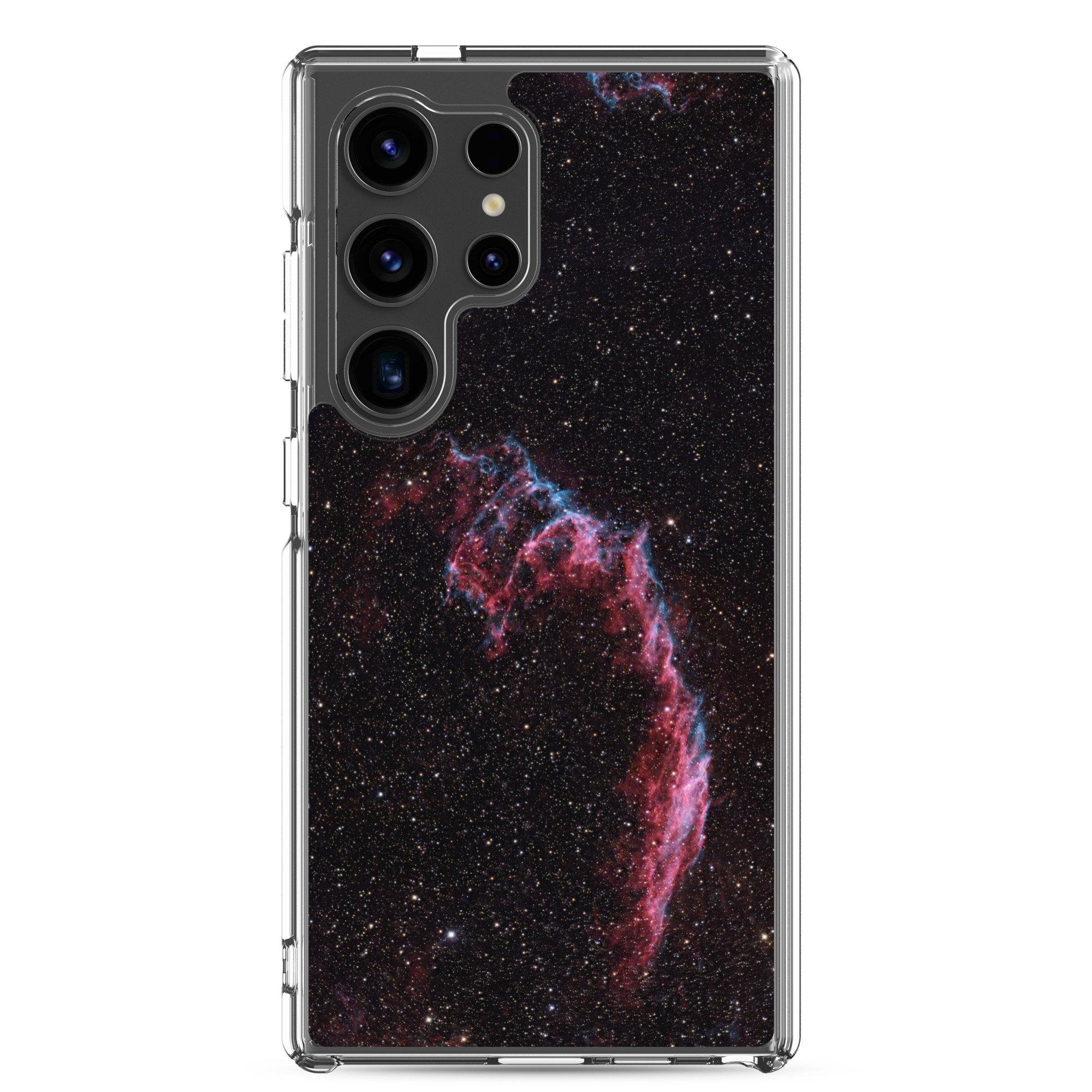 Bat Nebula printed on clear Samsung Galaxy case — High Space Man