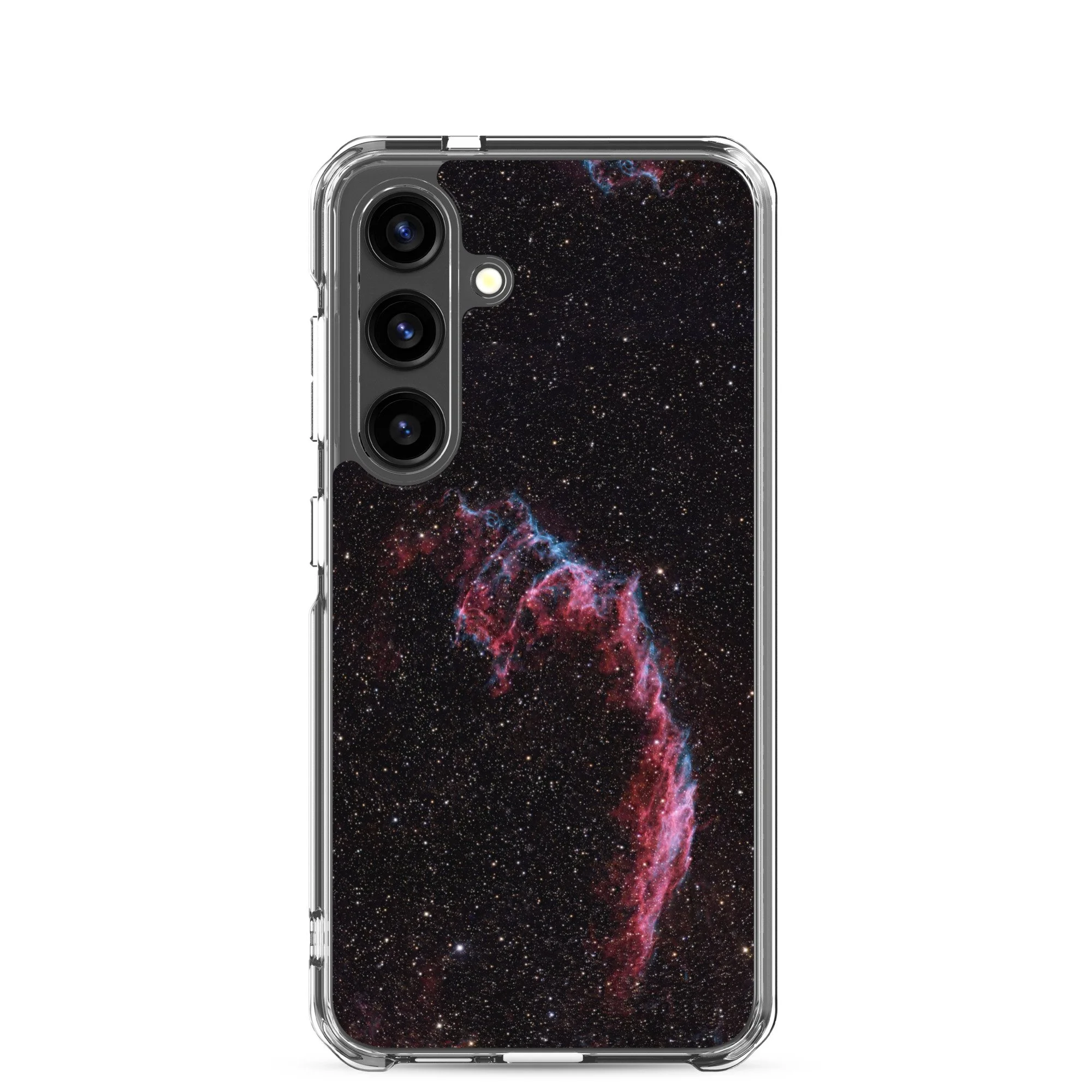 Bat Nebula printed on clear Samsung Galaxy case — High Space Man