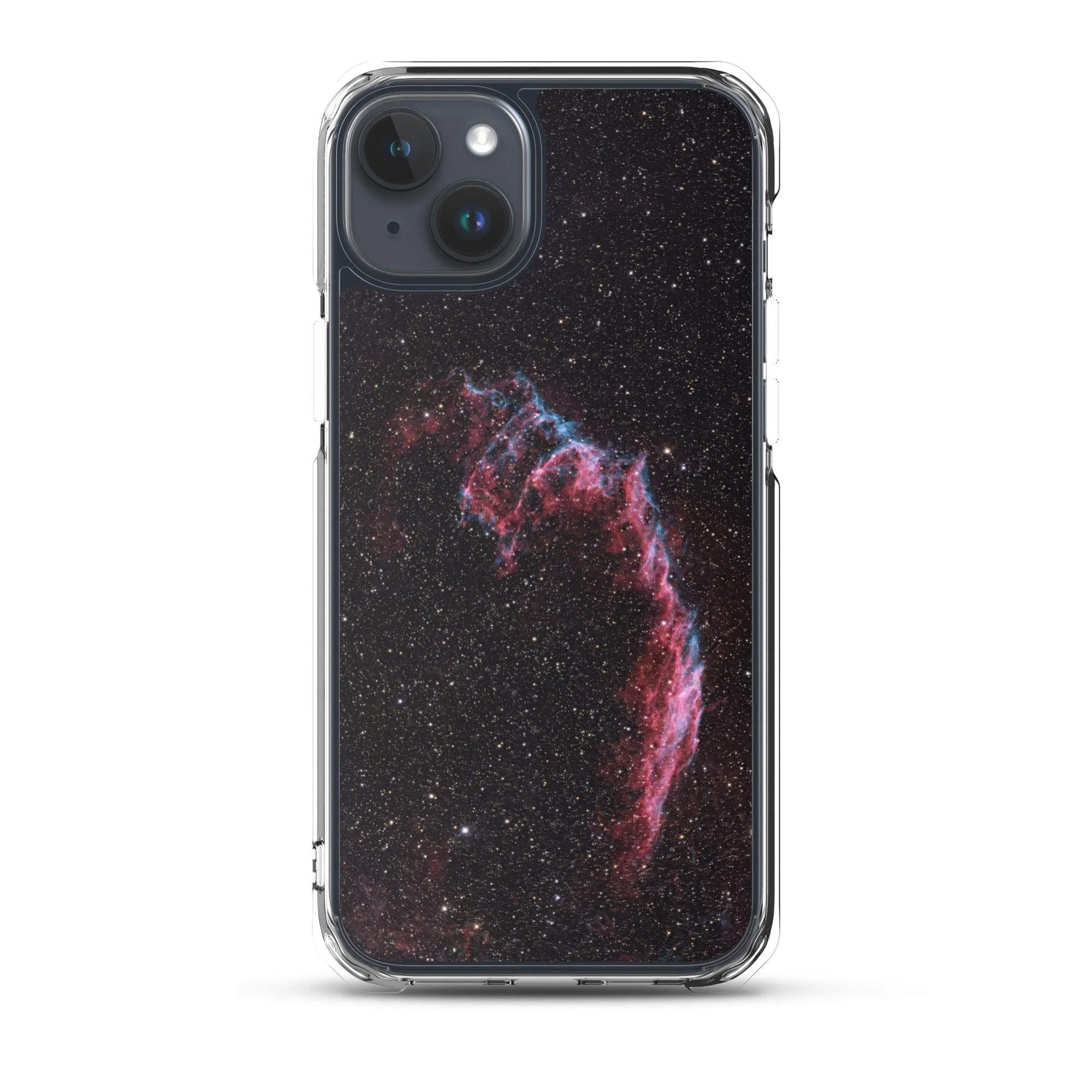 Bat Nebula printed on MagSafe clear iPhone case — High Space Man