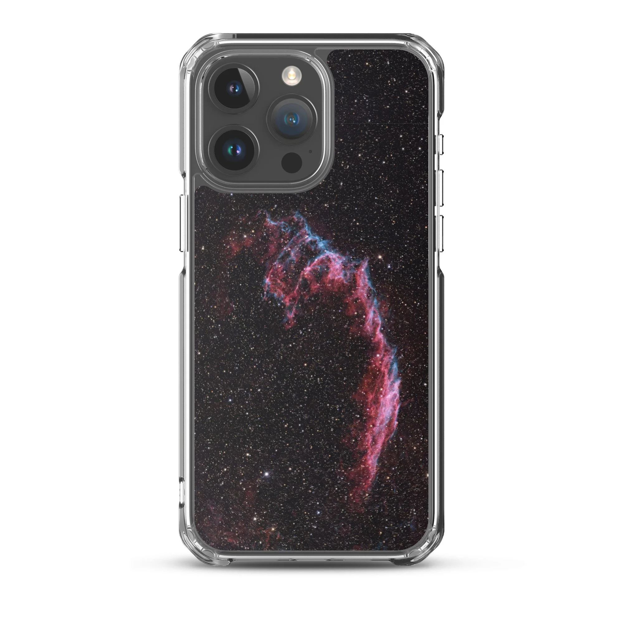 Bat Nebula printed on MagSafe clear iPhone case — High Space Man