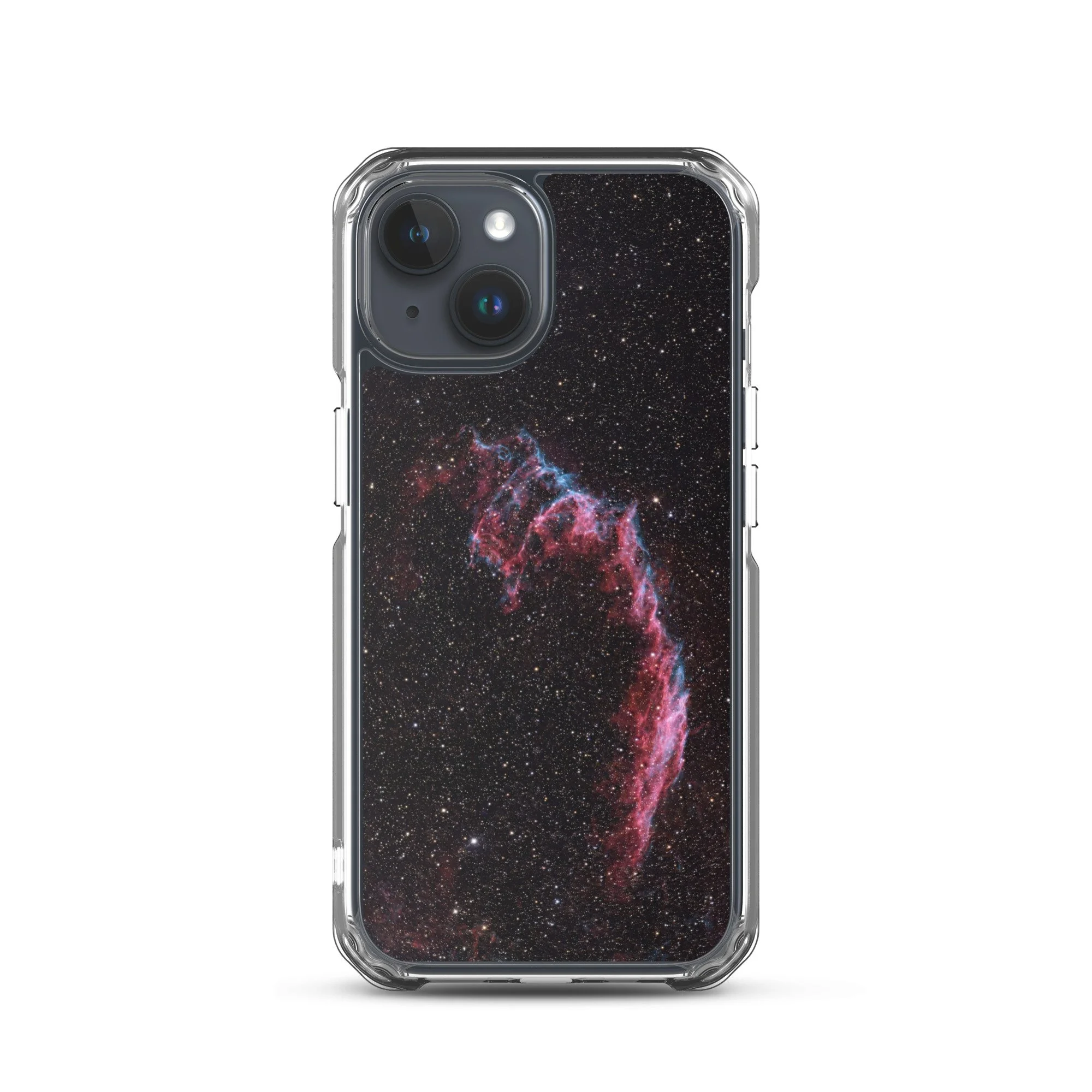 Bat Nebula printed on MagSafe clear iPhone case — High Space Man
