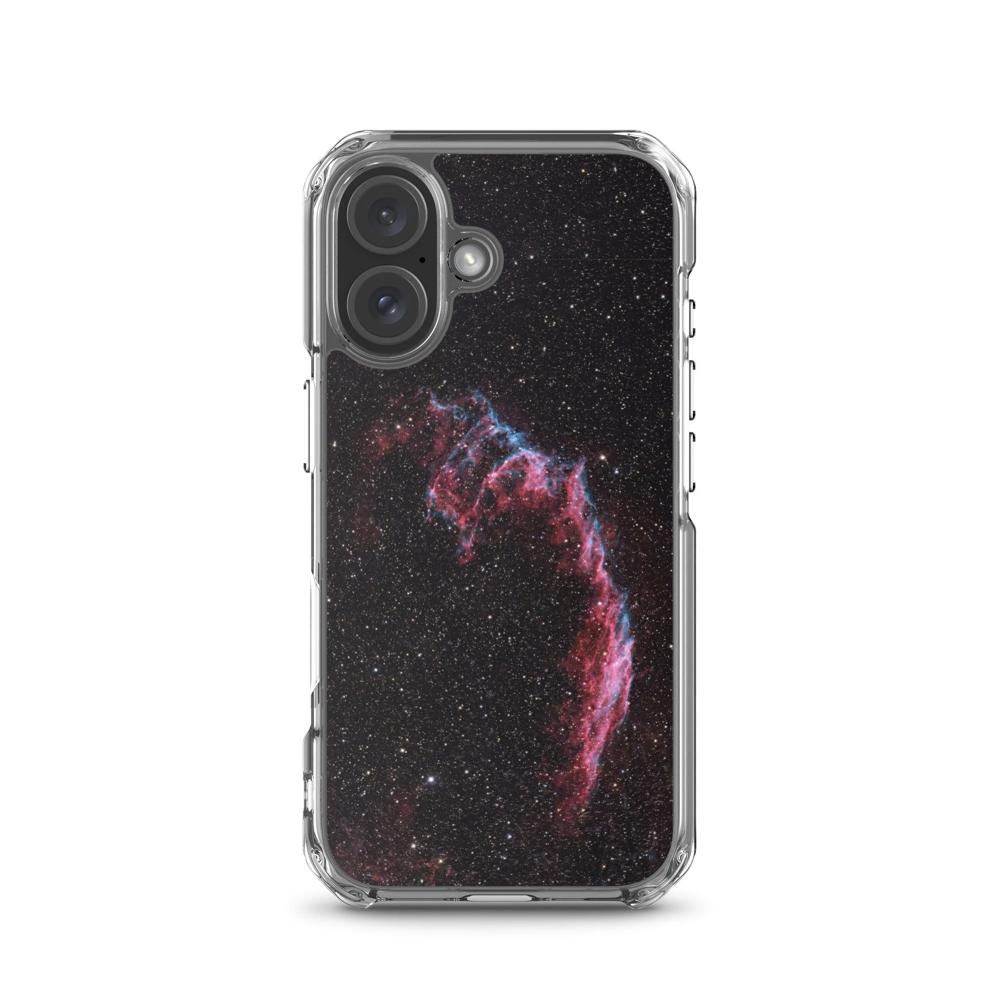 Bat Nebula printed on MagSafe clear iPhone case — High Space Man