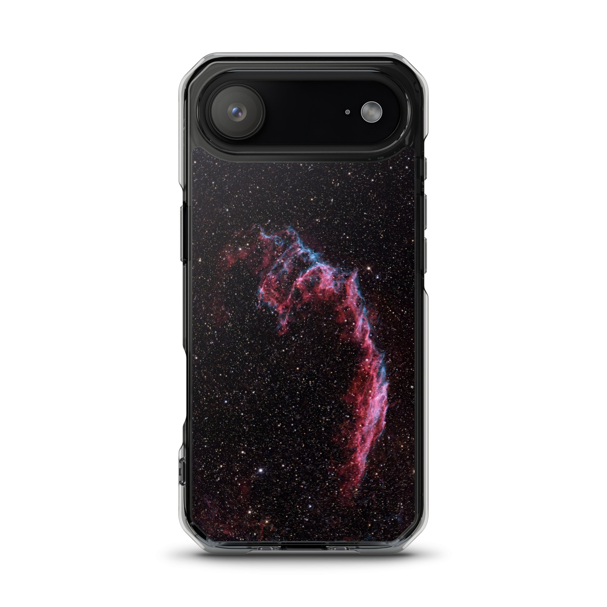 Bat Nebula printed on MagSafe clear iPhone case — High Space Man