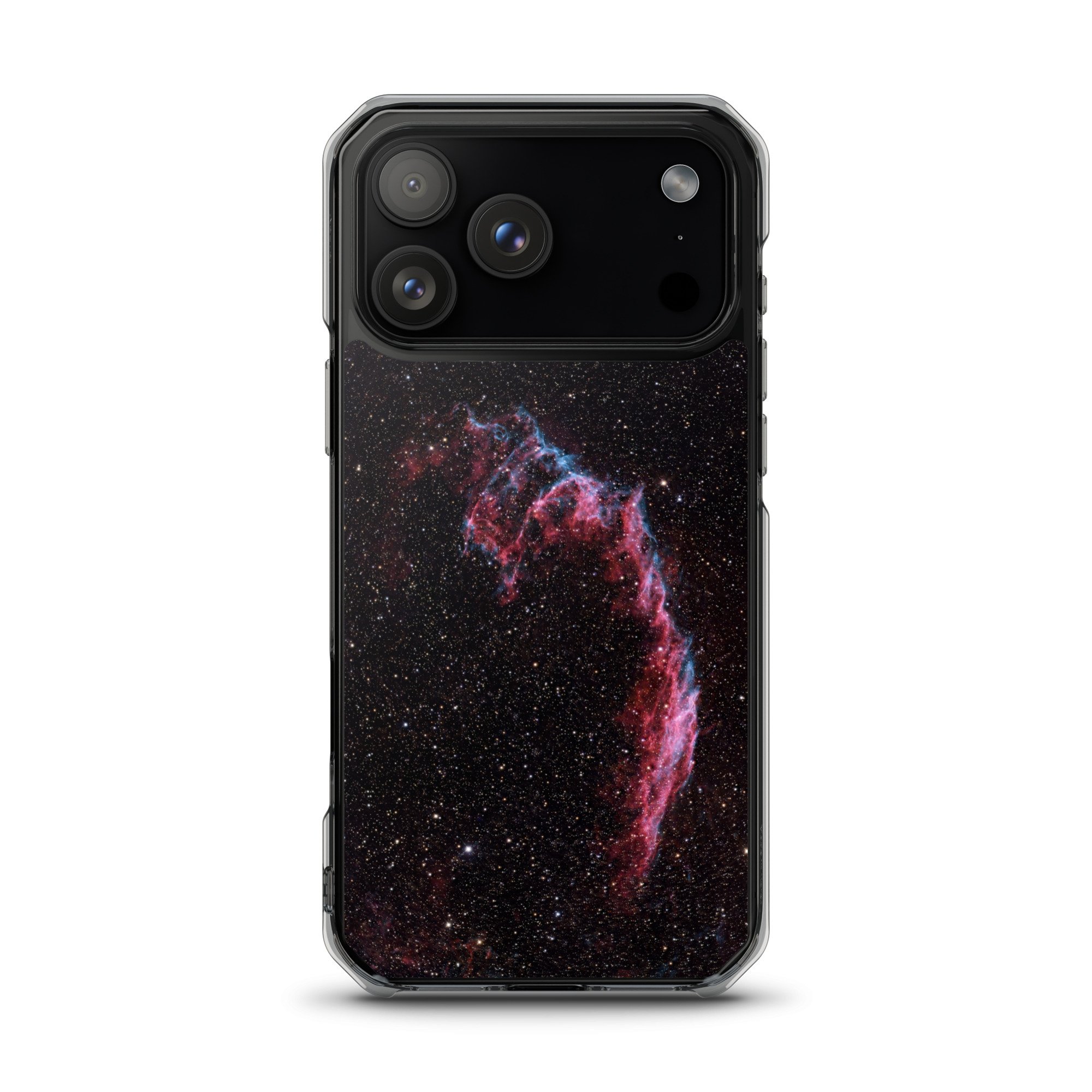 Bat Nebula printed on MagSafe clear iPhone case — High Space Man