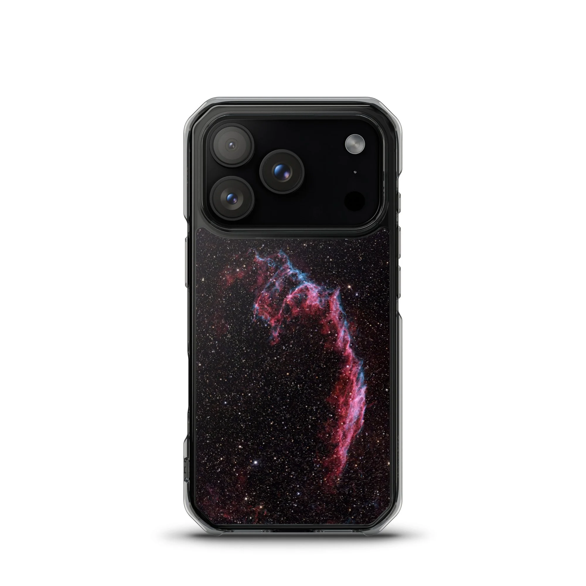 Bat Nebula printed on MagSafe clear iPhone case — High Space Man
