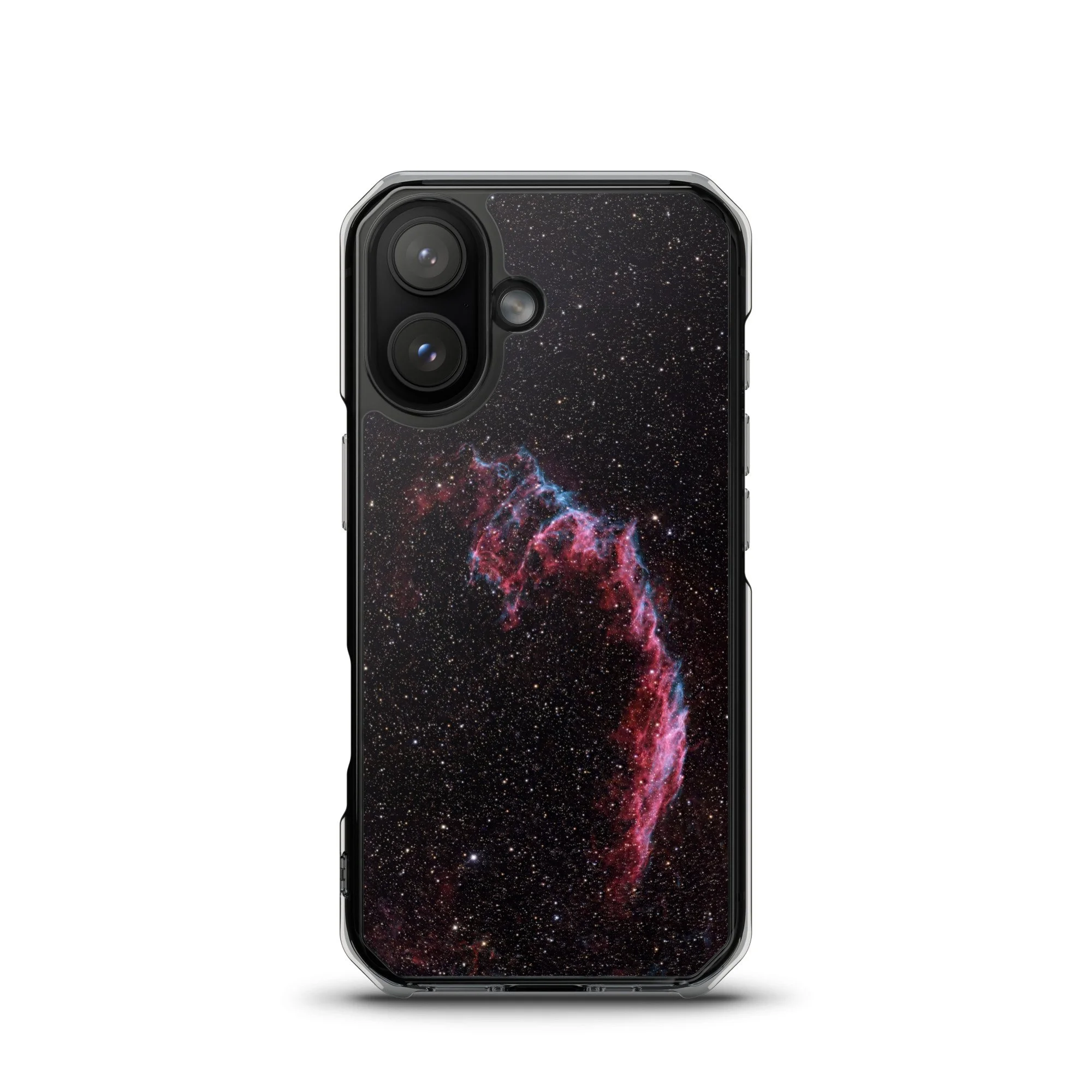 Bat Nebula printed on MagSafe clear iPhone case — High Space Man
