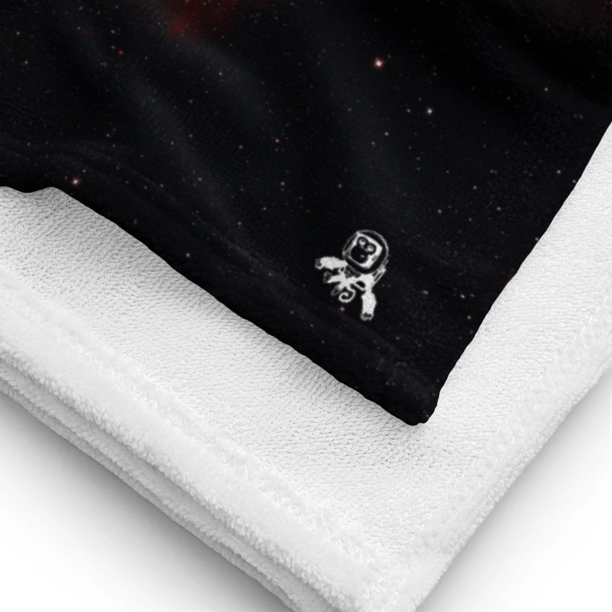 California Nebula astrophotography printed on polyester beach towel — High Space Man