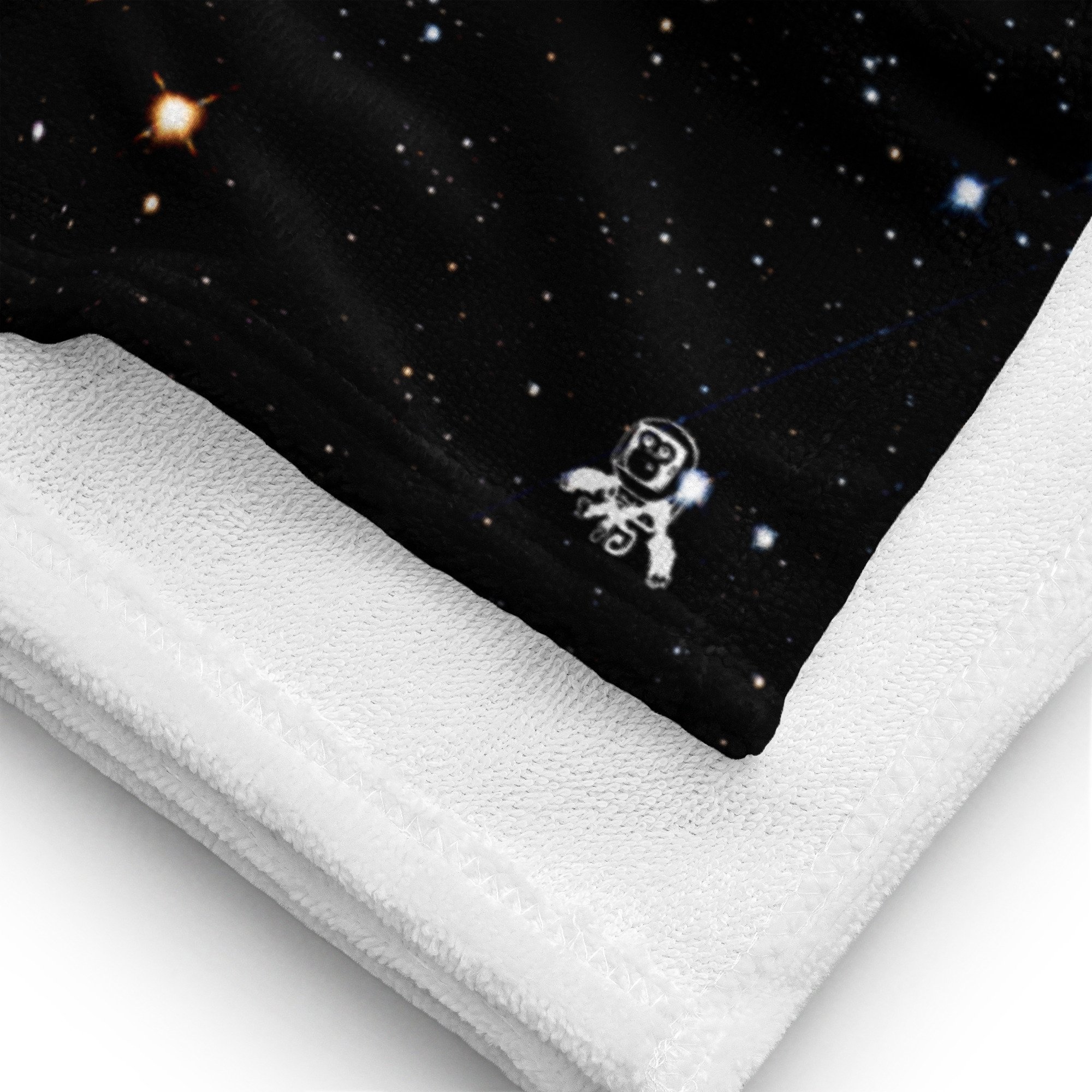 Pleiades star cluster printed on polyester beach towel — High Space Man