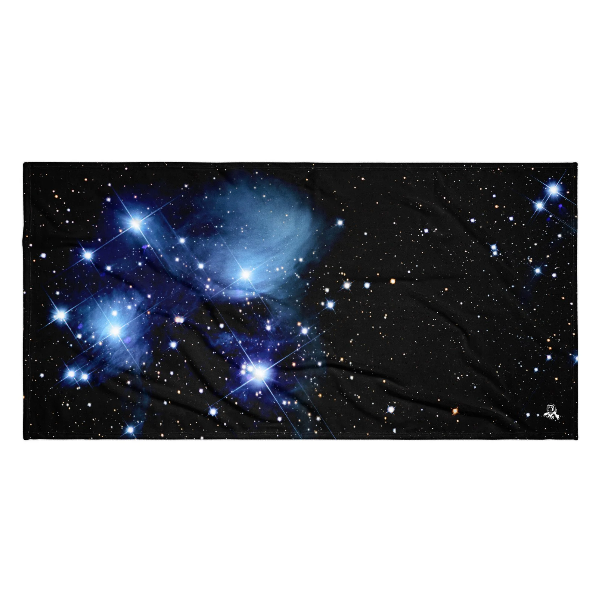 Pleiades star cluster printed on polyester beach towel — High Space Man
