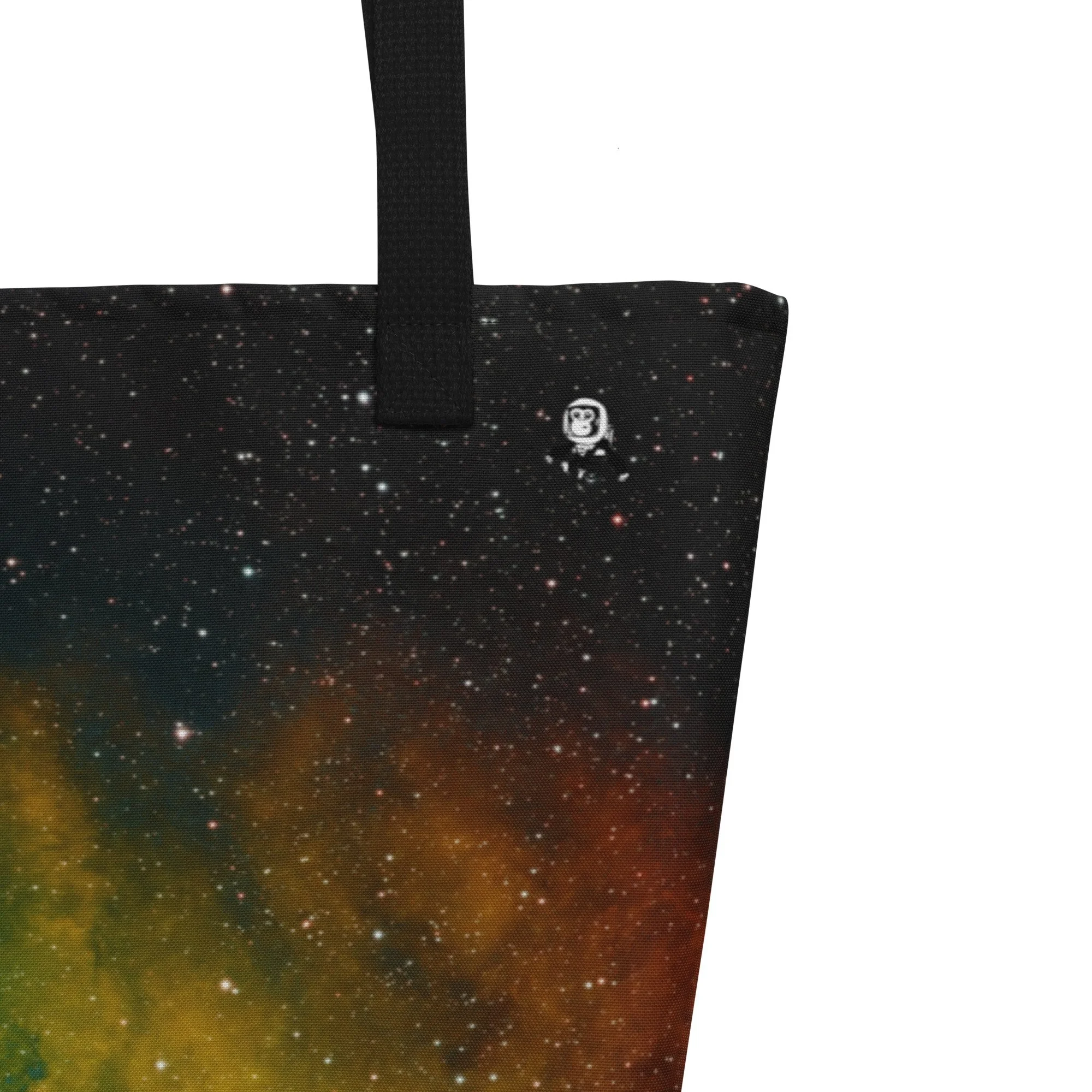 Soul Nebula astrophotography printed on large polyester tote bag — High Space Man