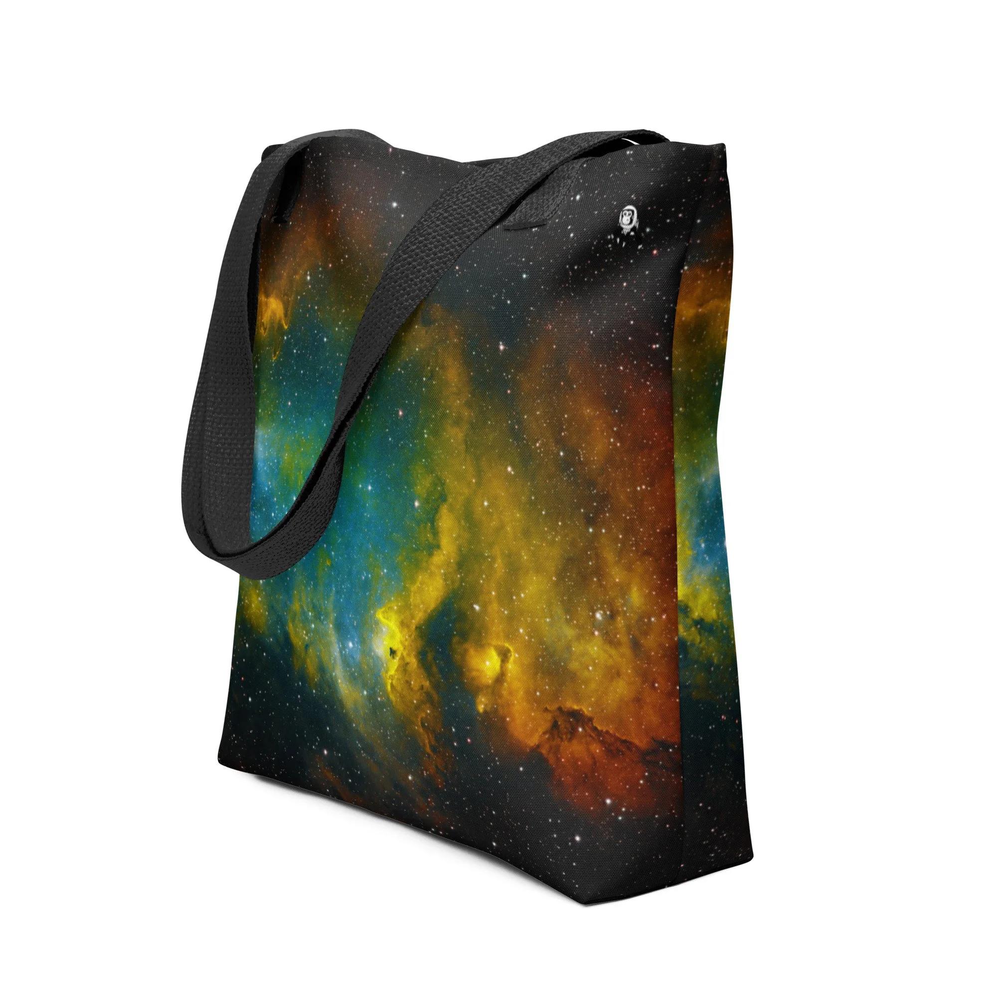 Soul Nebula astrophotography printed on polyester tote bag — High Space Man