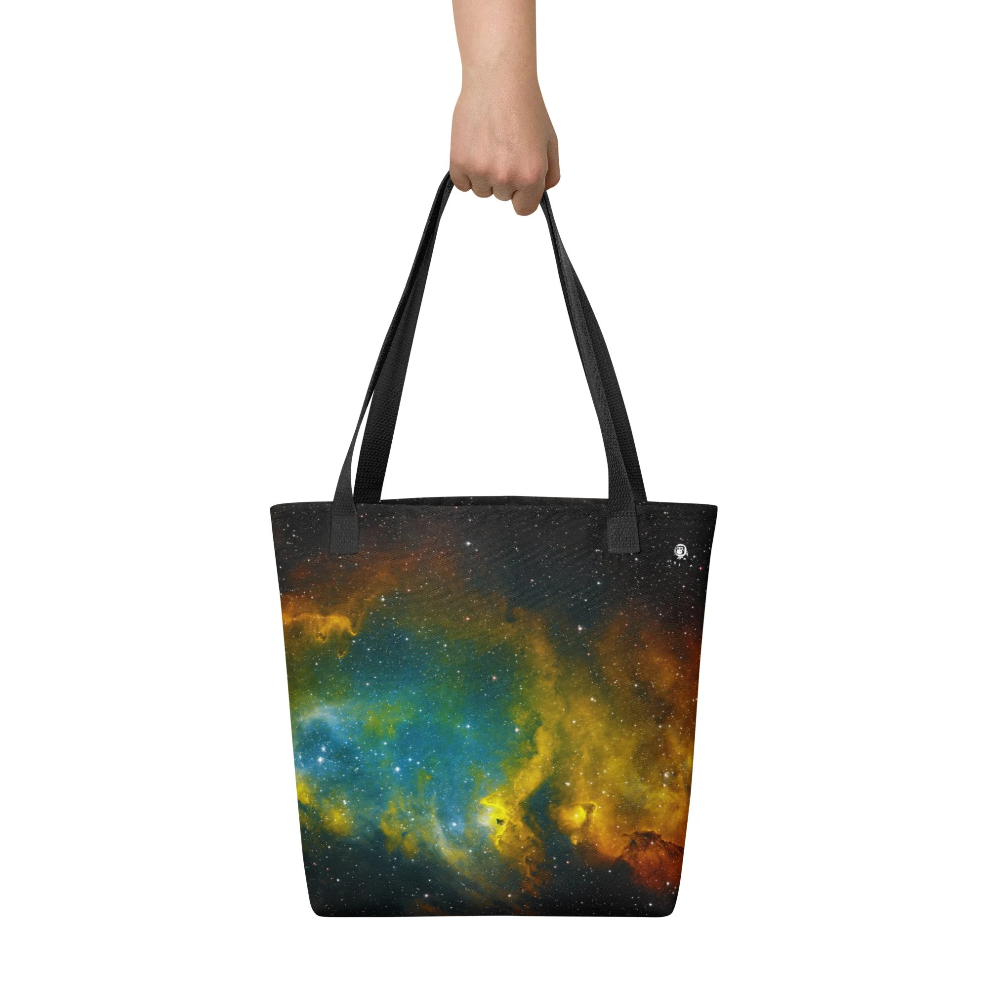 Soul Nebula astrophotography printed on polyester tote bag — High Space Man