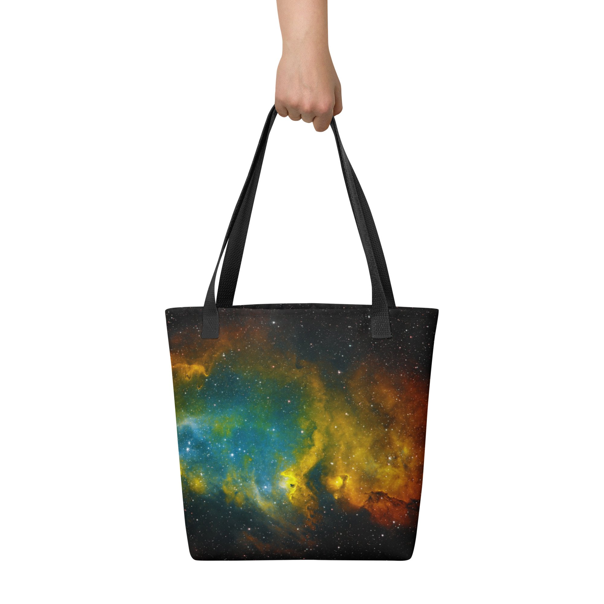Soul Nebula astrophotography printed on polyester tote bag — High Space Man