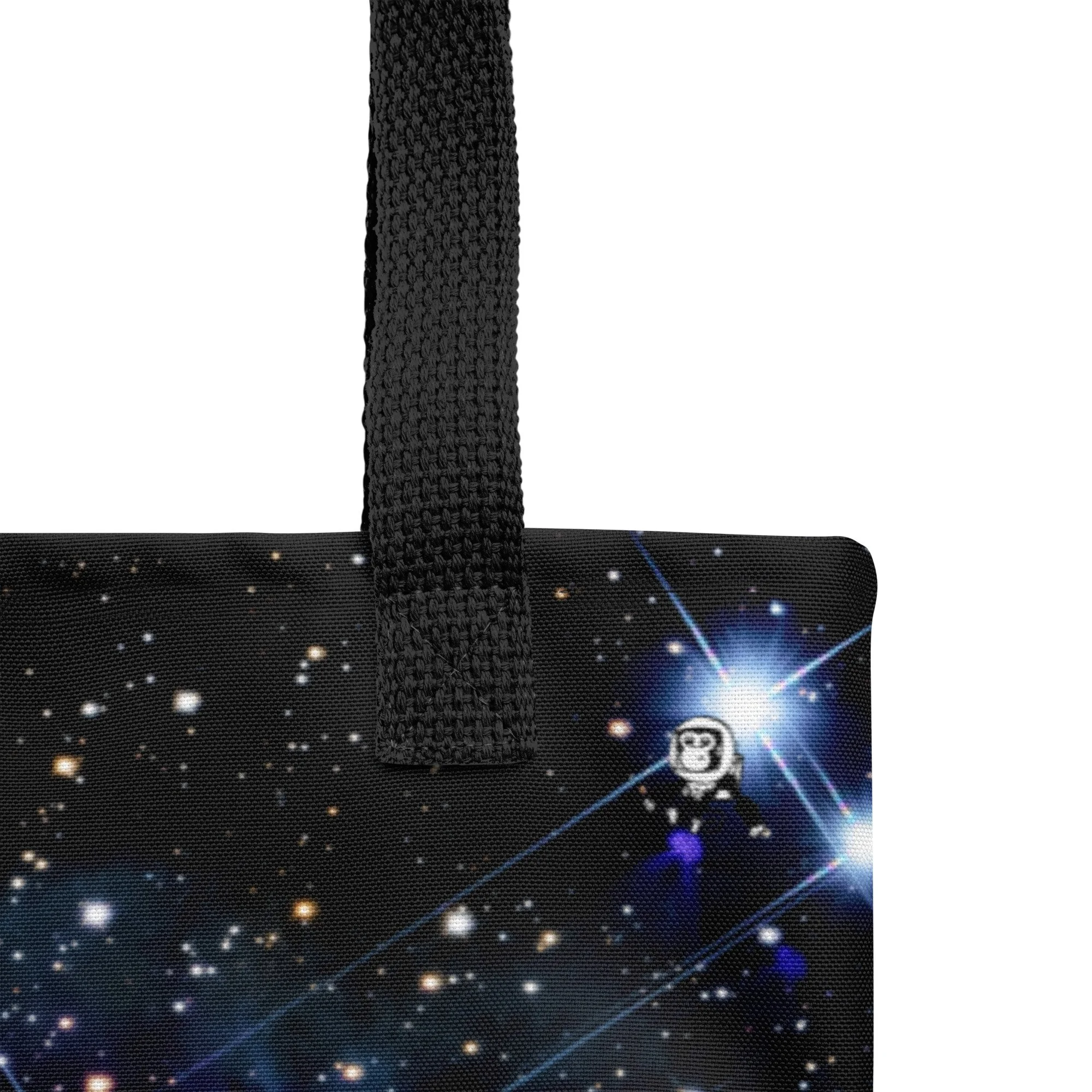 Pleiades star cluster printed on polyester tote bag — High Space Man