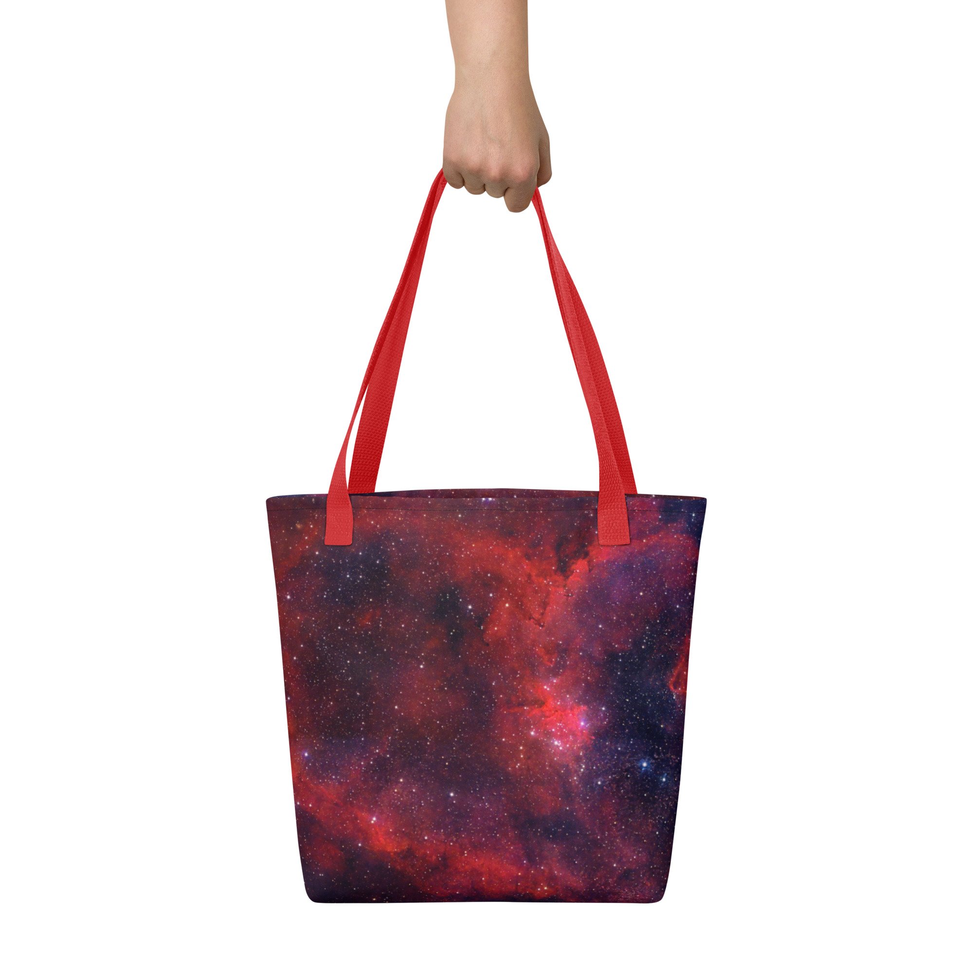 Heart Nebula astrophotography printed on polyester tote bag — High Space Man