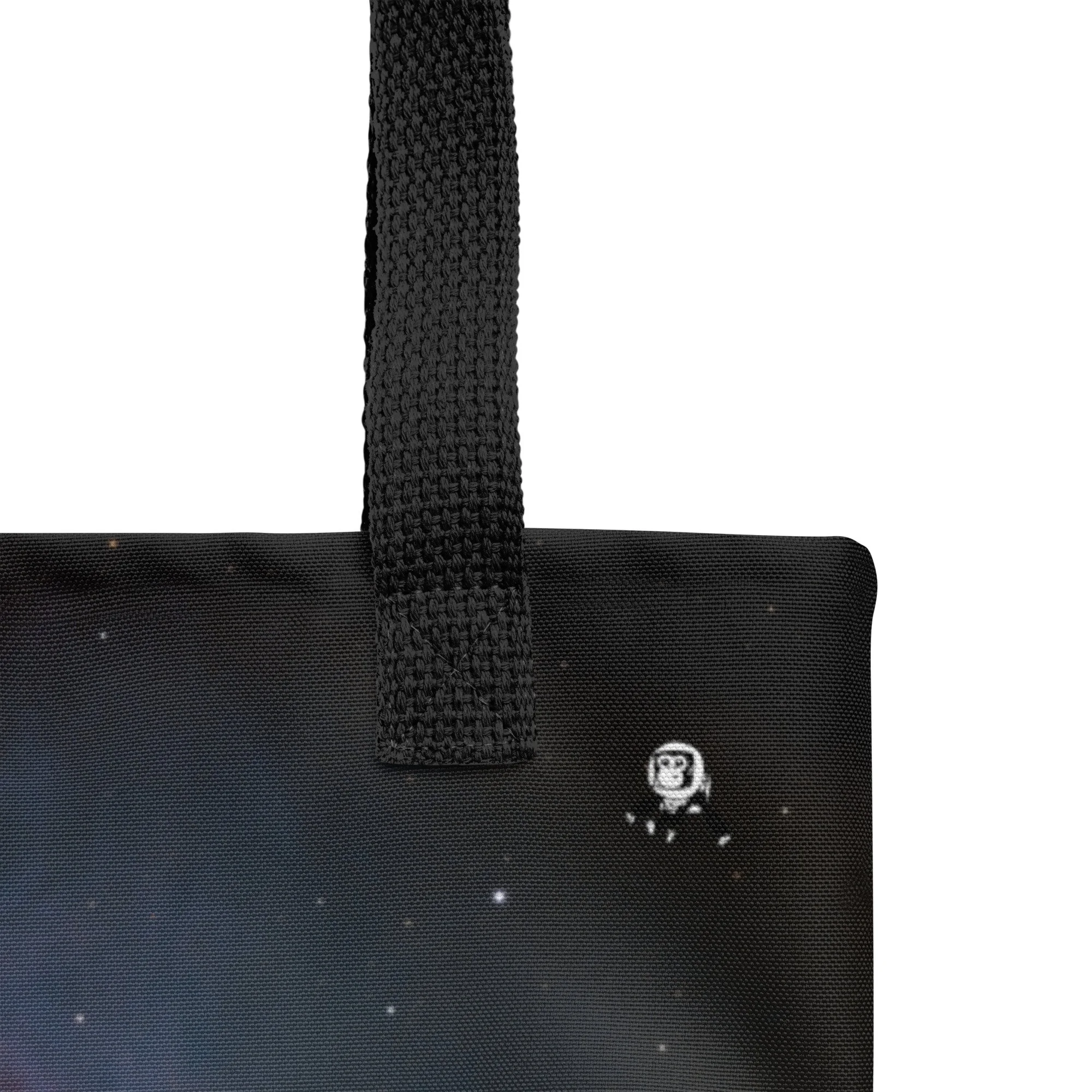 Orion Nebula M42 astrophotography printed on polyester tote bag — High Space Man
