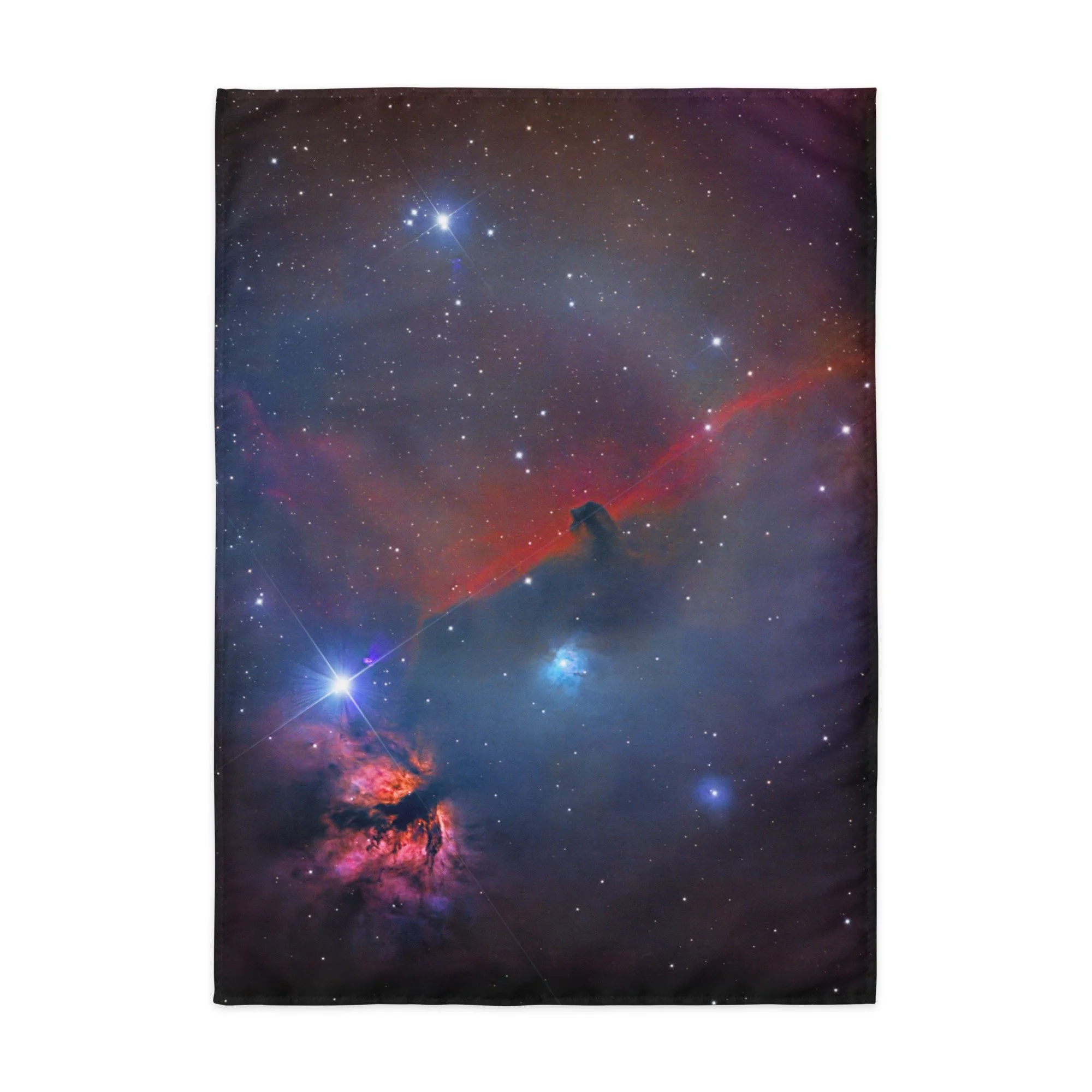 Horse Head Nebula astrophotography printed on fabric wall tapestry — High Space Man